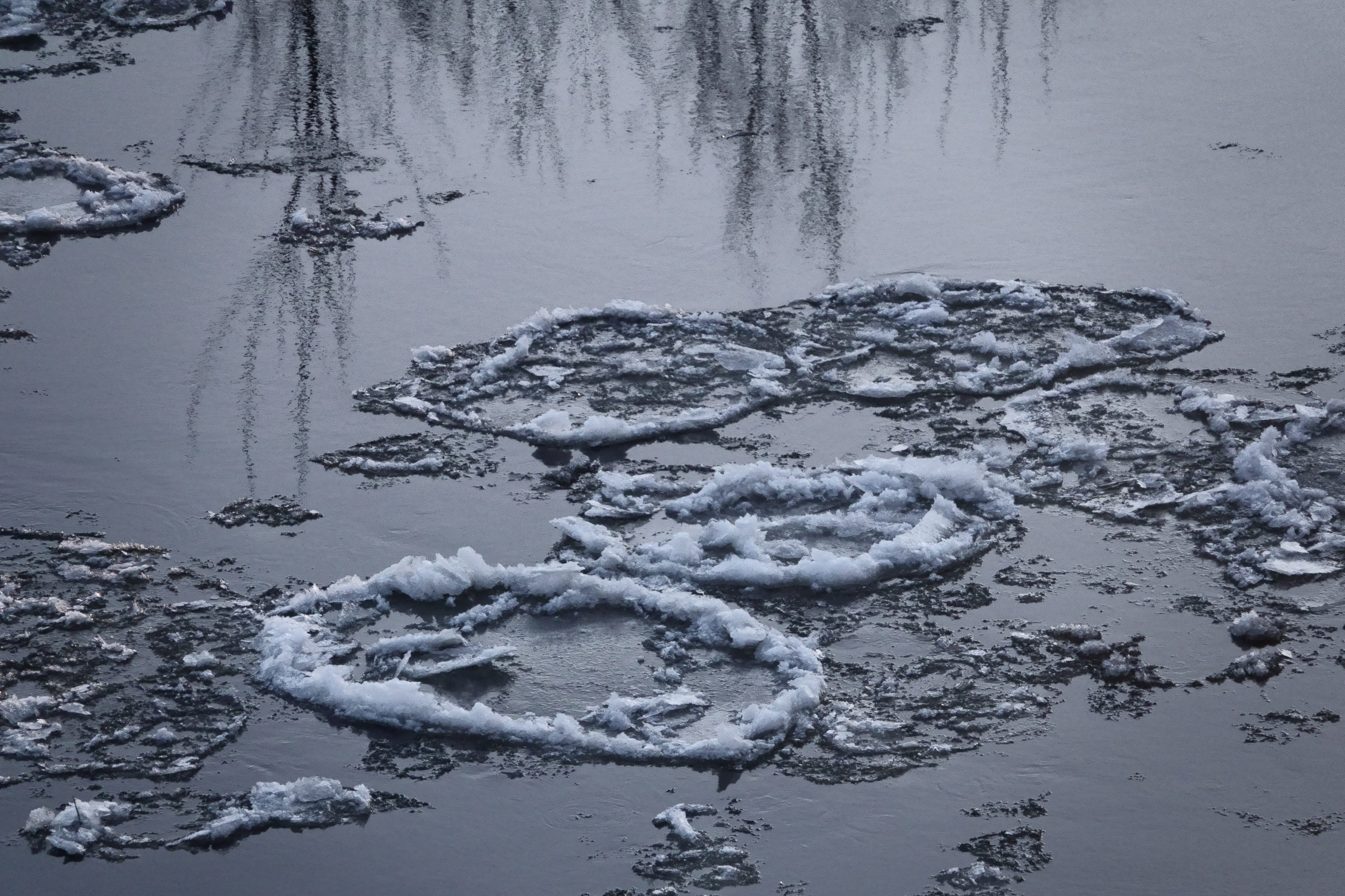 beauty in nature, ice floes, water, tranquility, coldly, high angle view, day, reflection, outdoors, 5K, nature, no people, non-urban scene, scenics - nature, HD Wallpaper