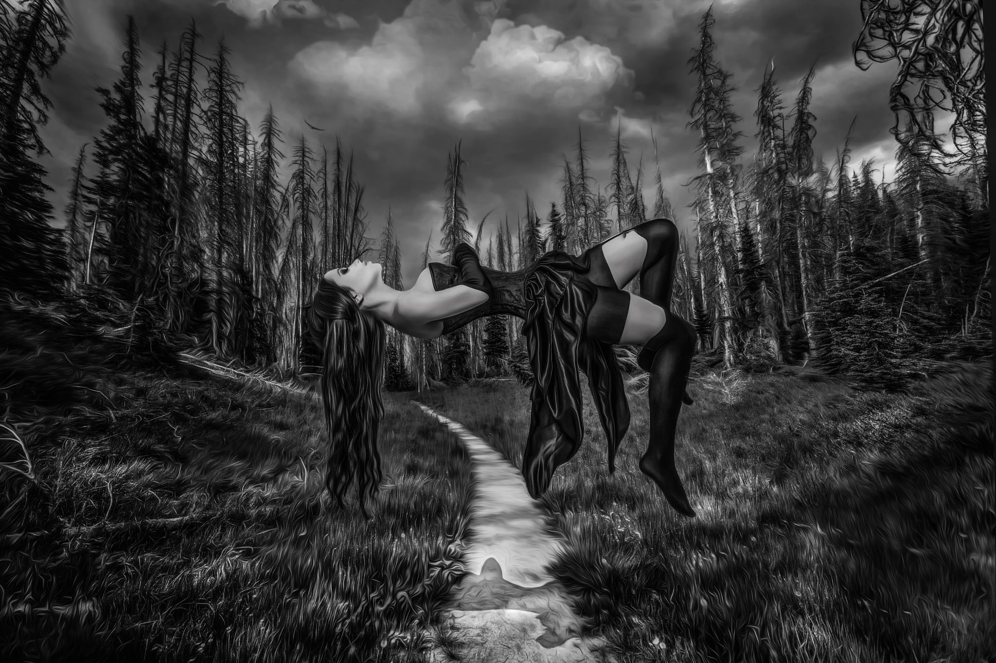 girl, This Heaven, 1080P, levitation, treatment, HD Wallpaper