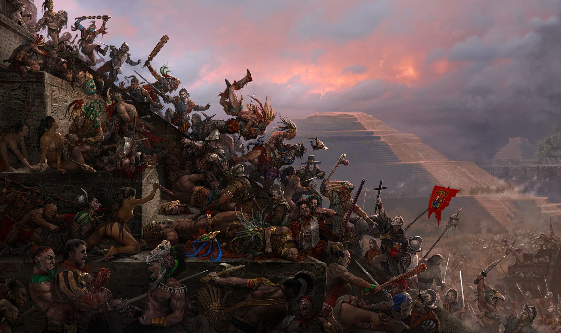 the battle, battle, 1080P, pyramid, Glory! Conquest!, conquest, the conquest, HD Wallpaper