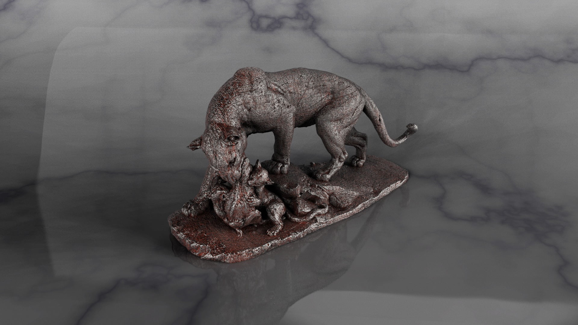 animal, animal wildlife, focus on foreground, mammal, 3D, animals in the wild, metal, Keyshot, animal themes, gray, elephant, rusty, no people, grey, nature, HD Wallpaper