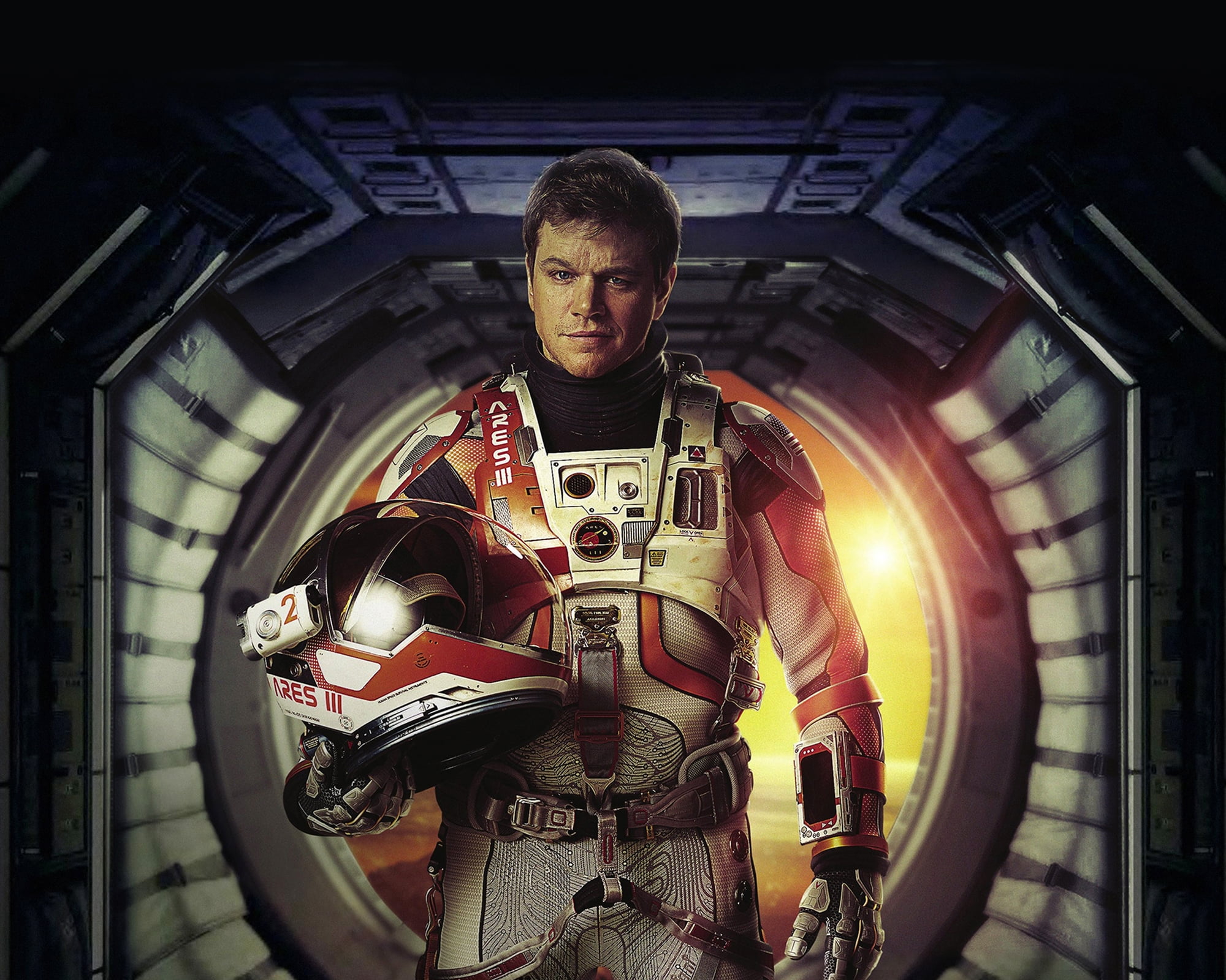 movie, lifestyles, matt damon, indoors, government, The Martian 2015, real people, cosmonaut, 1080P, holding, serious, waist up, men, technology, architecture, HD Wallpaper