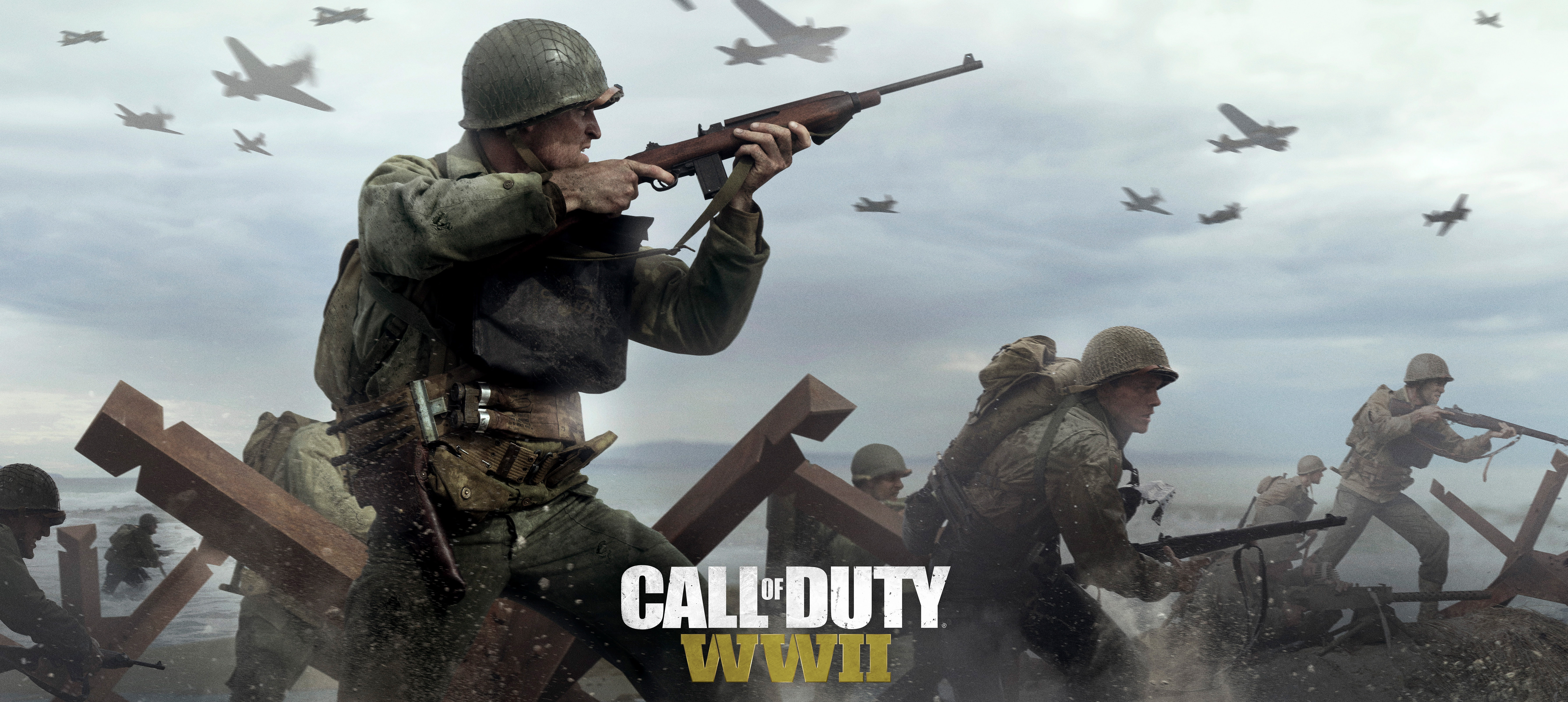 Battle, Normandy landings, Call of Duty WWII, 5K, HD Wallpaper