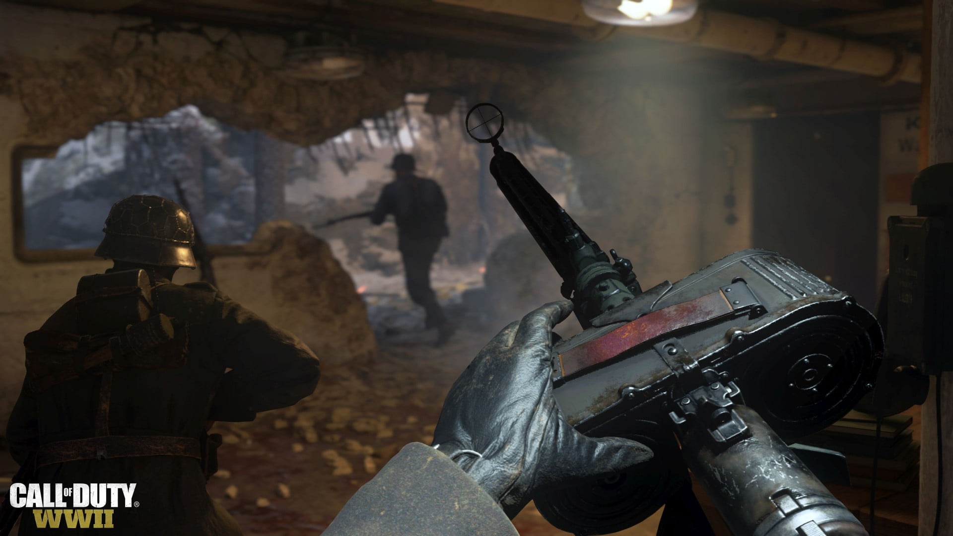Call of Duty, soldier, Call of Duty: WWII, video games, 1080P, gun, war, weapon, HD Wallpaper
