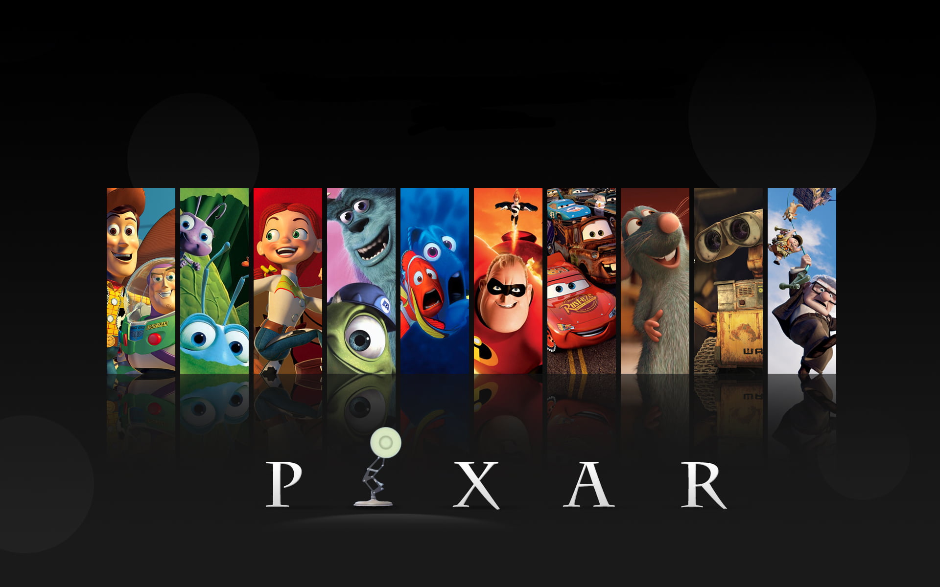 decoration, collection, choice, disney, variation, digital, Pixar, design, black background, illuminated, ornate, female likeness, pattern, side by side, HD Wallpaper