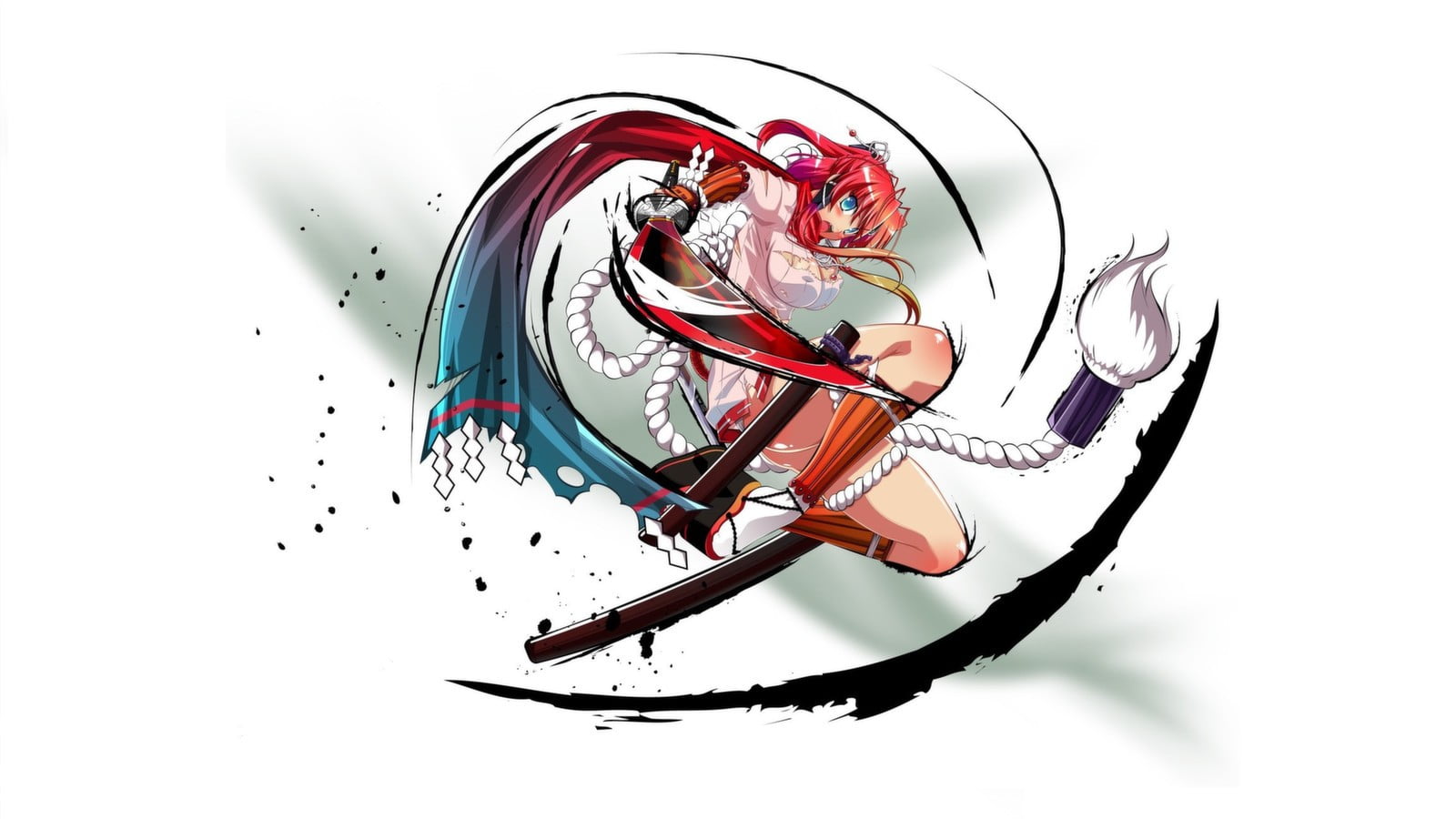 anime, red, animal representation, studio shot, digital composite, white background, Yagyuu Juubei, high angle view, no people, cut out, 720P, copy space, HD Wallpaper