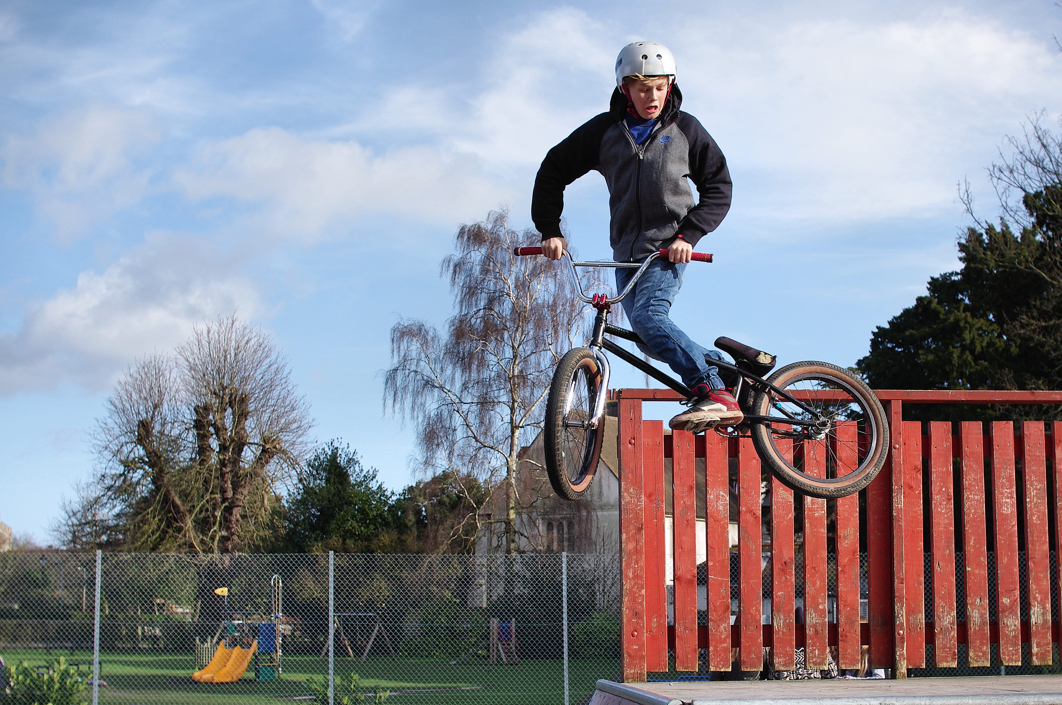 tree, nature, sky, young, leisure, vehicle, boy, recreation, headwear, plant, mid-air, skill, riding, men, park, lifestyles, wear, man, urban, tricks, action, HD Wallpaper