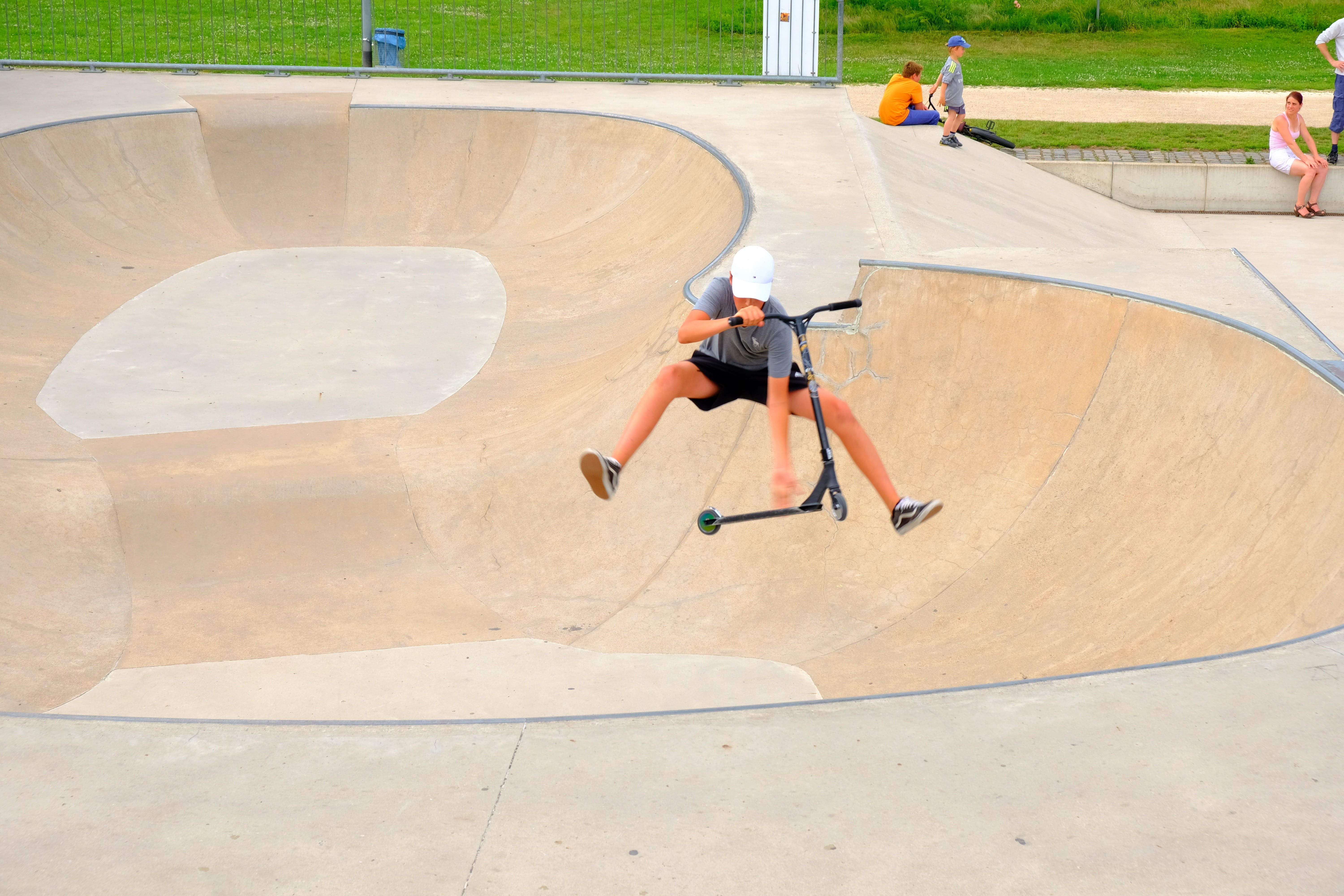 roller, acrobatic, skater, dangerous, venture, leisure activity, high angle view, stunt, board, kickboard, parcour, men, sport, concentration, courageous, HD Wallpaper