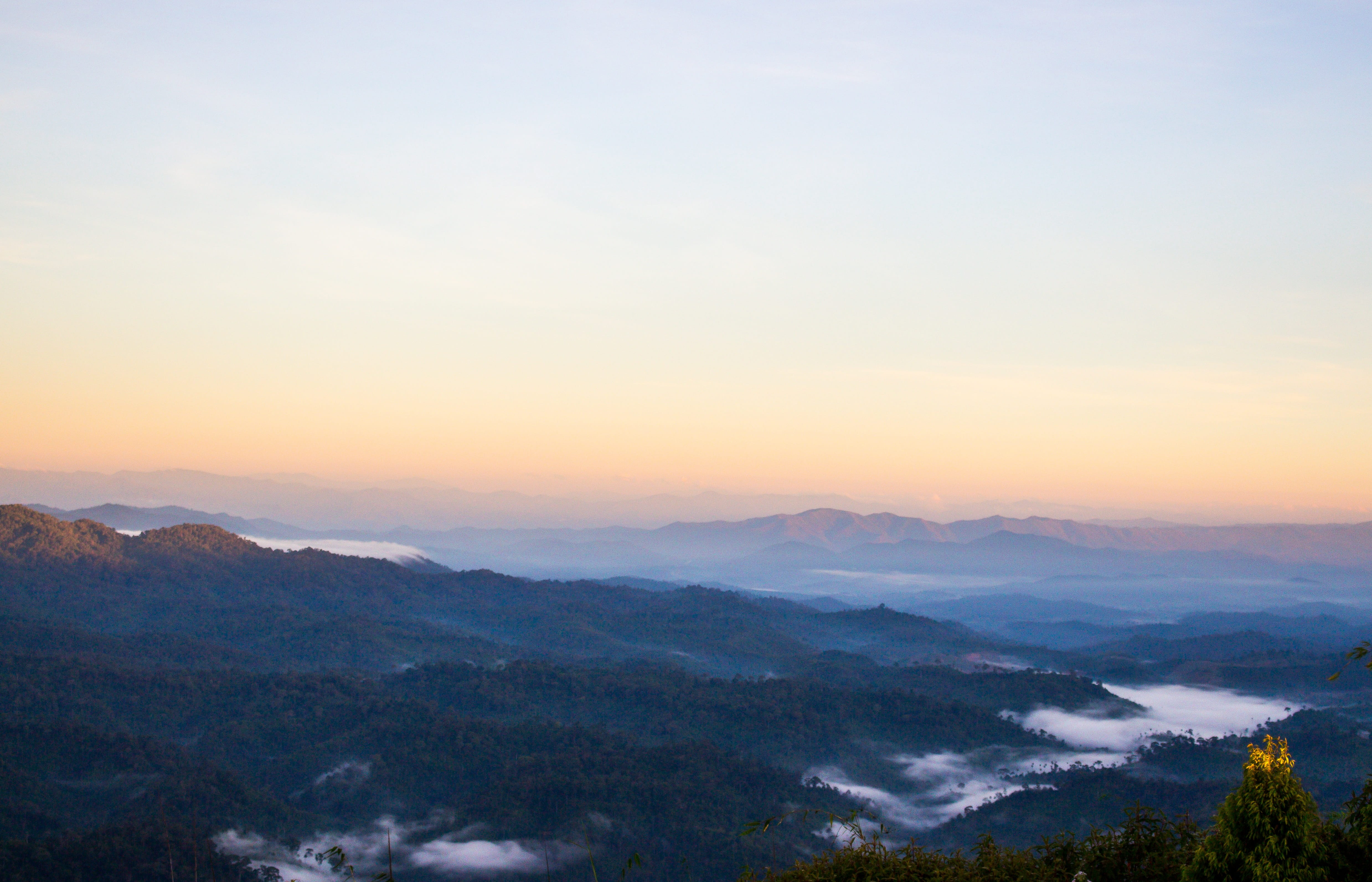 4K, non-urban scene, orange color, scenics - nature, outdoors, mountain, viewpoint, mountains, copy space, sky, tranquility, environment, tourist attraction, HD Wallpaper