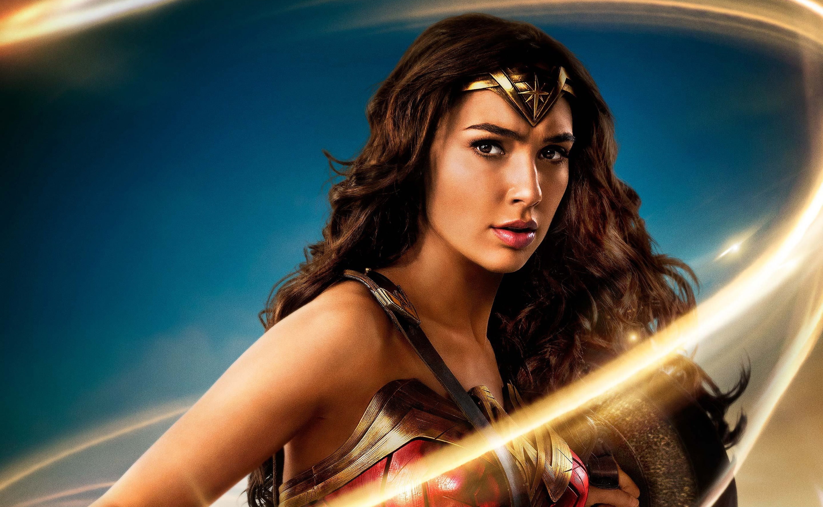beauty, WonderWoman, wonder, adult, 2017, women, portrait, three quarter length, woman, headshot, looking at camera, brown hair, fashion, Movie, young women, HD Wallpaper