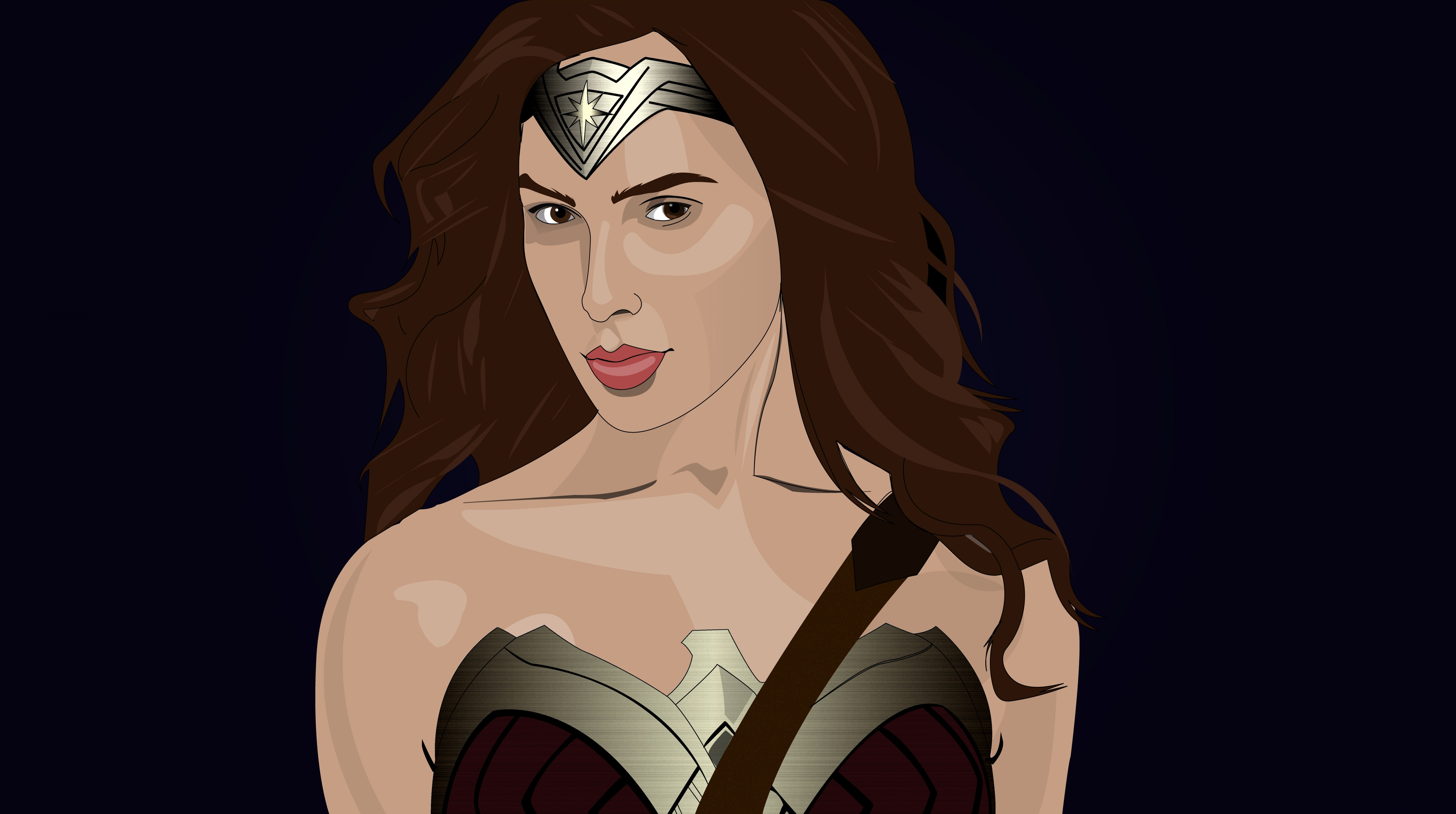woman, creativity, human representation, beauty, male likeness, Aero, female likeness, art and craft, Vector Art, girl, looking, wonder, illustrator, hairstyle, HD Wallpaper