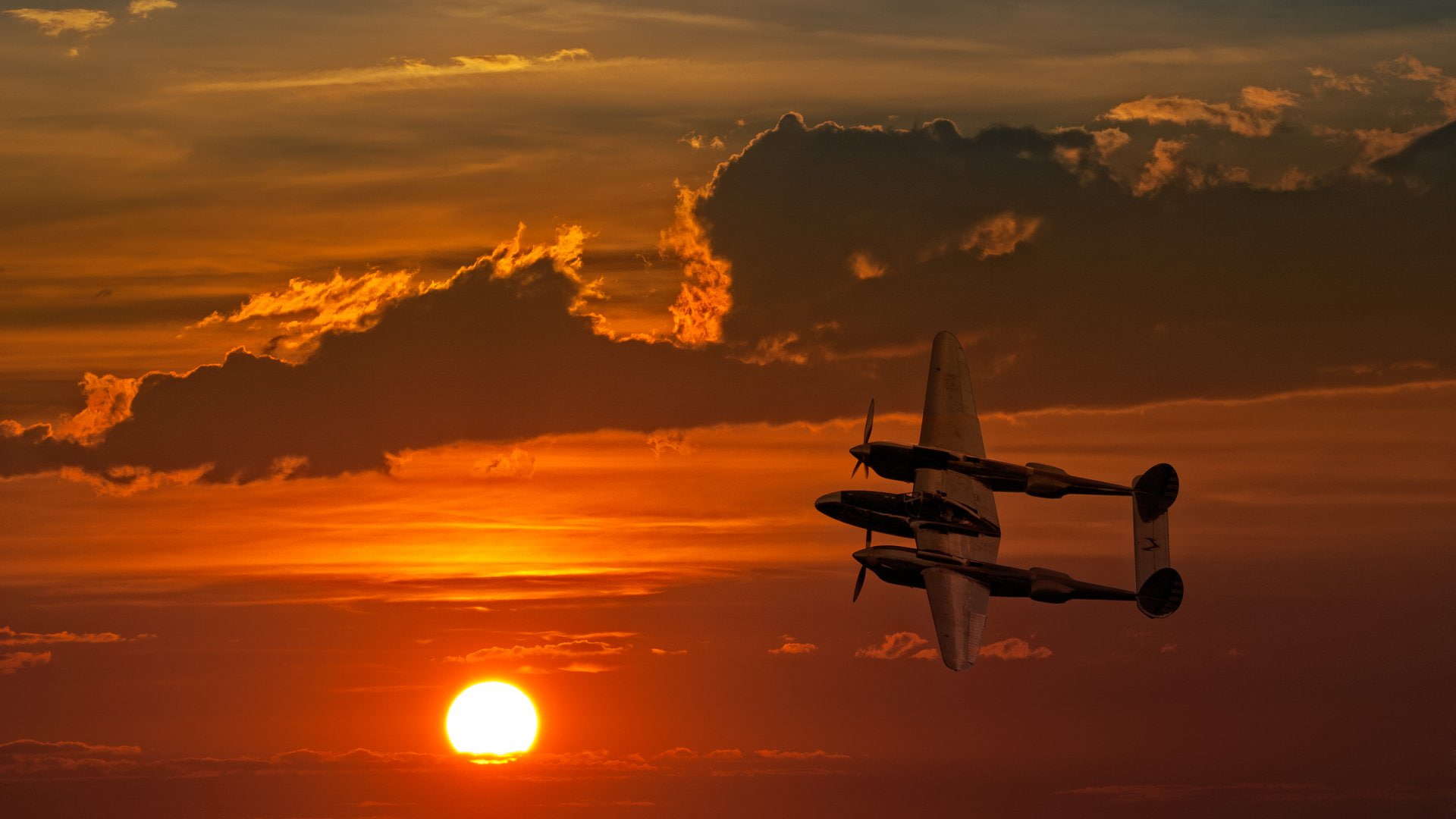 Lockheed P-38 Lightning, 1080P, Military Aircrafts, HD Wallpaper
