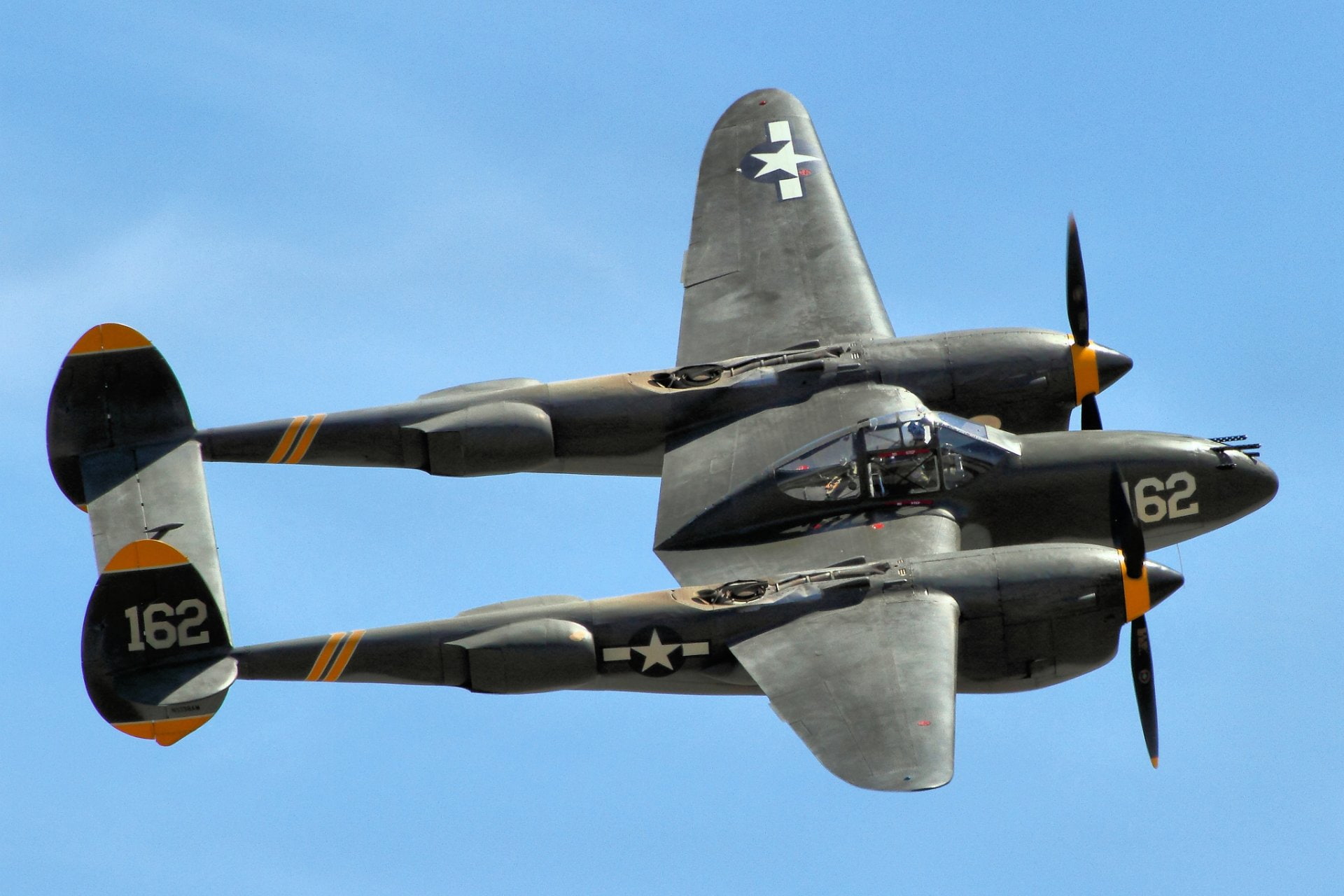Warplane, 1080P, Aircraft, Military Aircrafts, Lockheed P-38 Lightning, HD Wallpaper