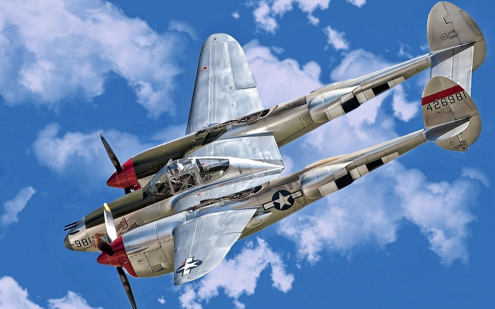 720P, Lockheed P-38 Lightning, Military Aircrafts, HD Wallpaper