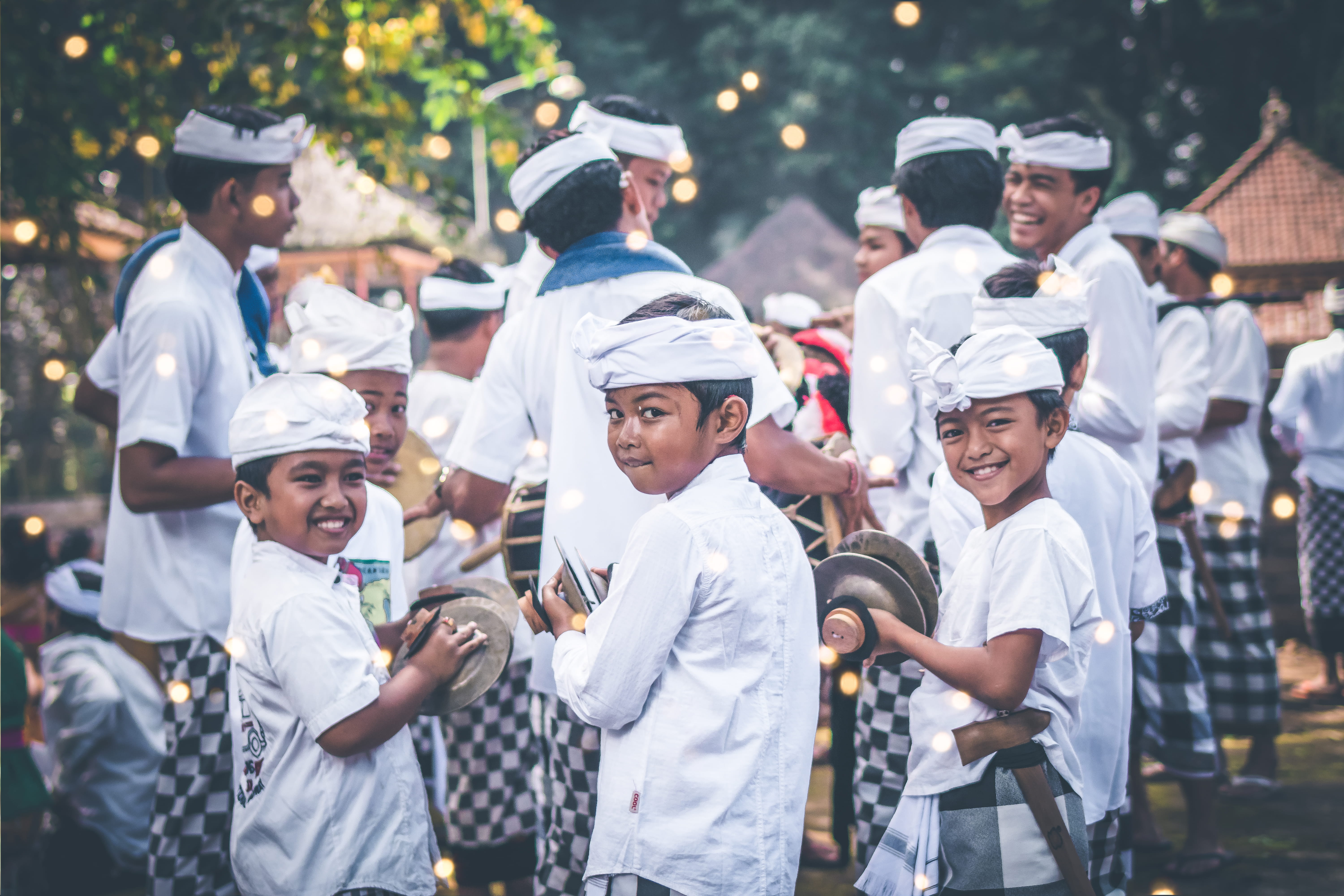 s, faces, real people, outdoors, wear, celebration, kids, men, government, student, people, culture, cymbals, balinese, young, group of people, crowd, little, HD Wallpaper