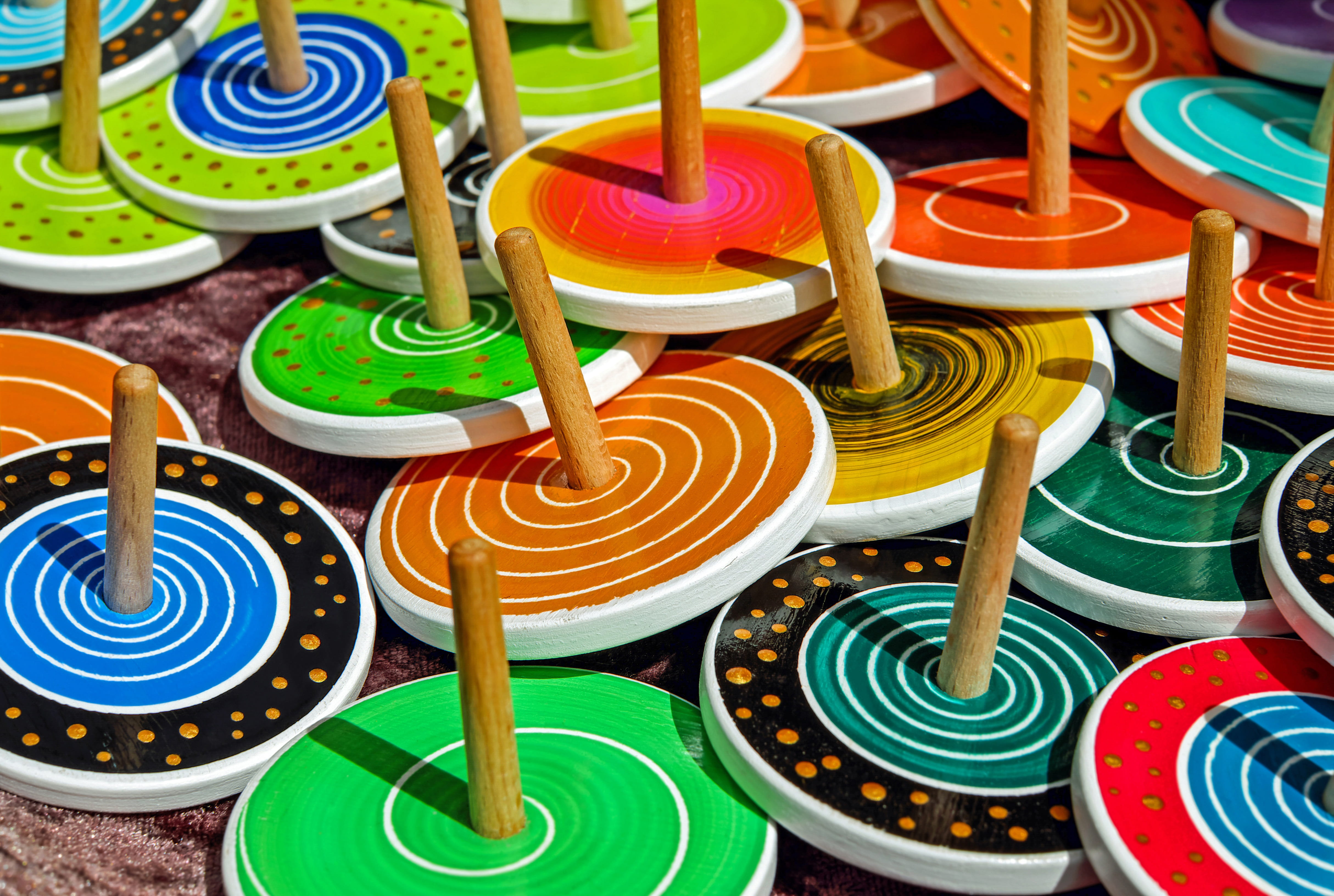 toy, choice, no people, wooden, variation, color, colorful gyro, group, circle, arts culture and entertainment, abundance, art, about, large group of objects, HD Wallpaper