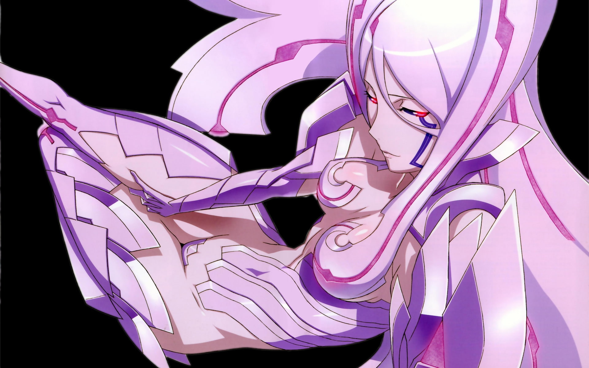 Witchblade, art, anime, bodysuit, 1080P, girls, hd, hot, armor, blue, skin, x, HD Wallpaper