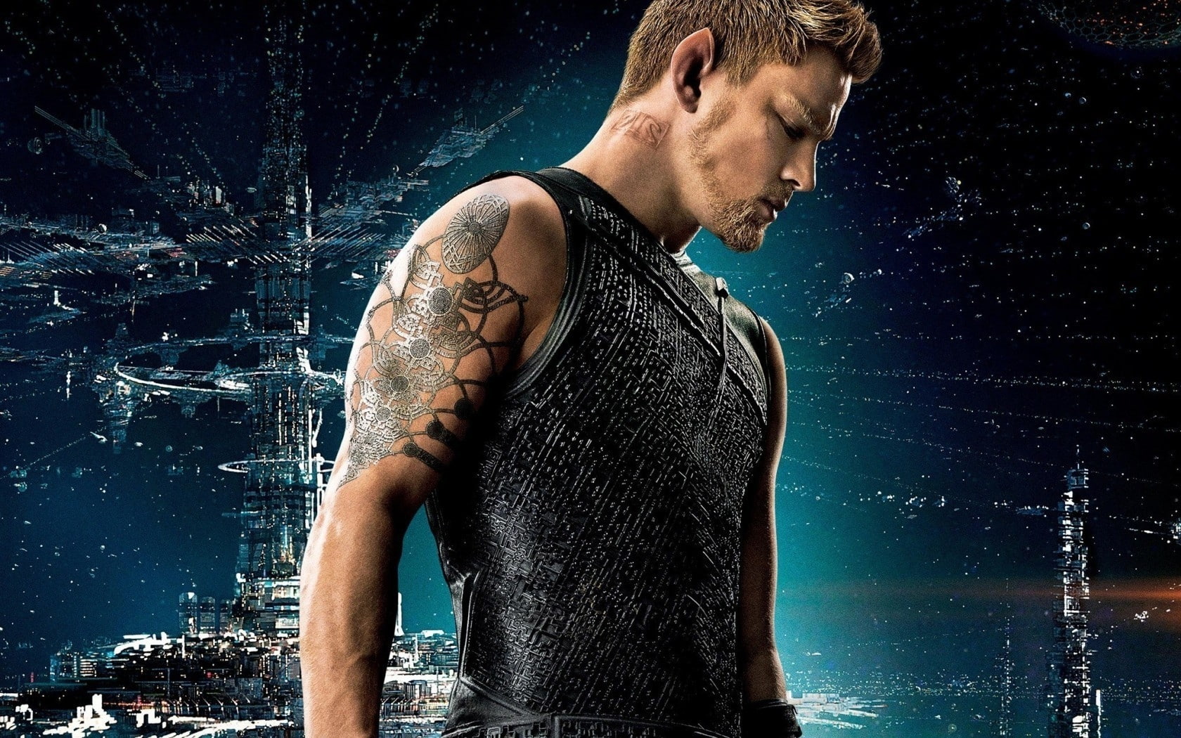 sleeveless, neck, jupiter, shirt, s, 720P, channing, men, crew, ascending, tatum, black, HD Wallpaper
