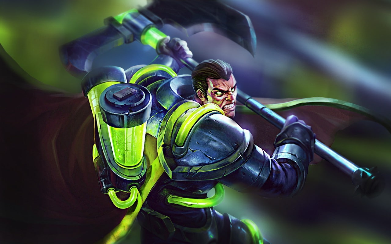 Darius, leisure activity, young adult, activity, technology, aquatic sport, holding, League Of Legends, diving suit, 720P, Noxus, underwater, clothing, HD Wallpaper