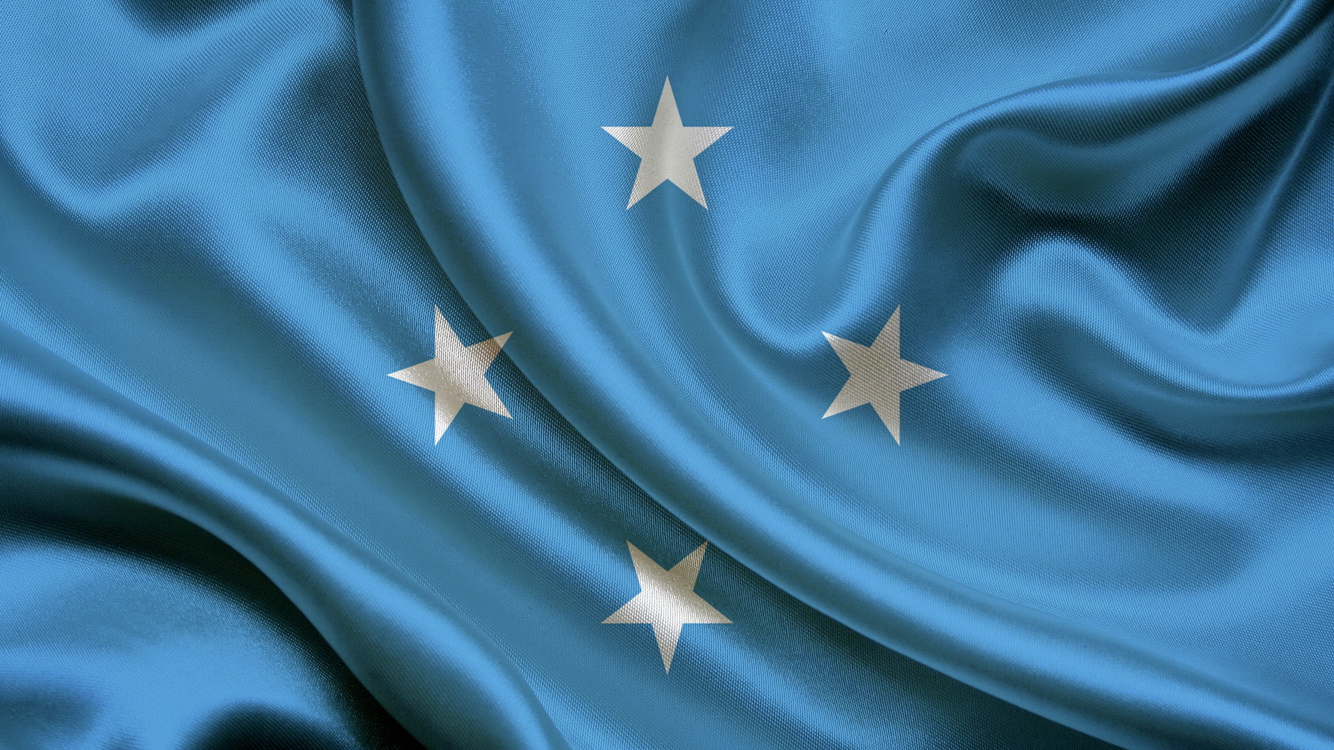 micronesia, light, 1080P, flag, blue, HD Wallpaper
