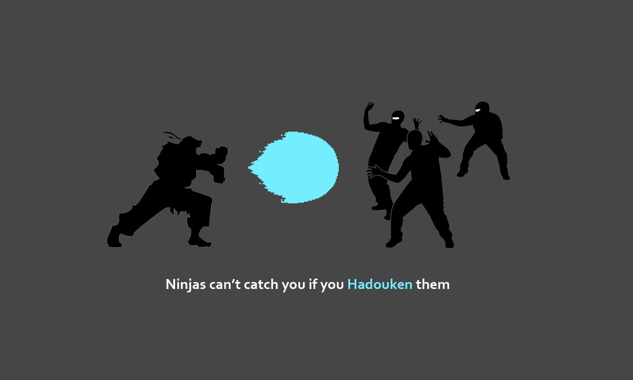 720P, hd, x, catch, street, fighter, ninjas, cant, video, street fighter, art, games, ninjas cant catch you if, HD Wallpaper
