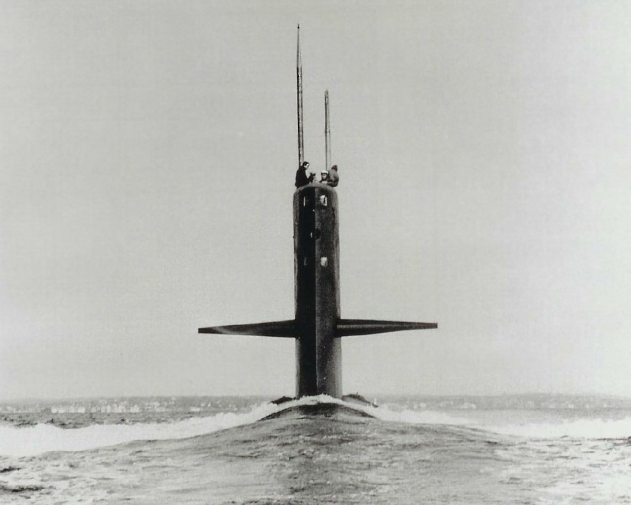 monochrome, vintage, submarine, vehicle, sea, 720P, military, HD Wallpaper