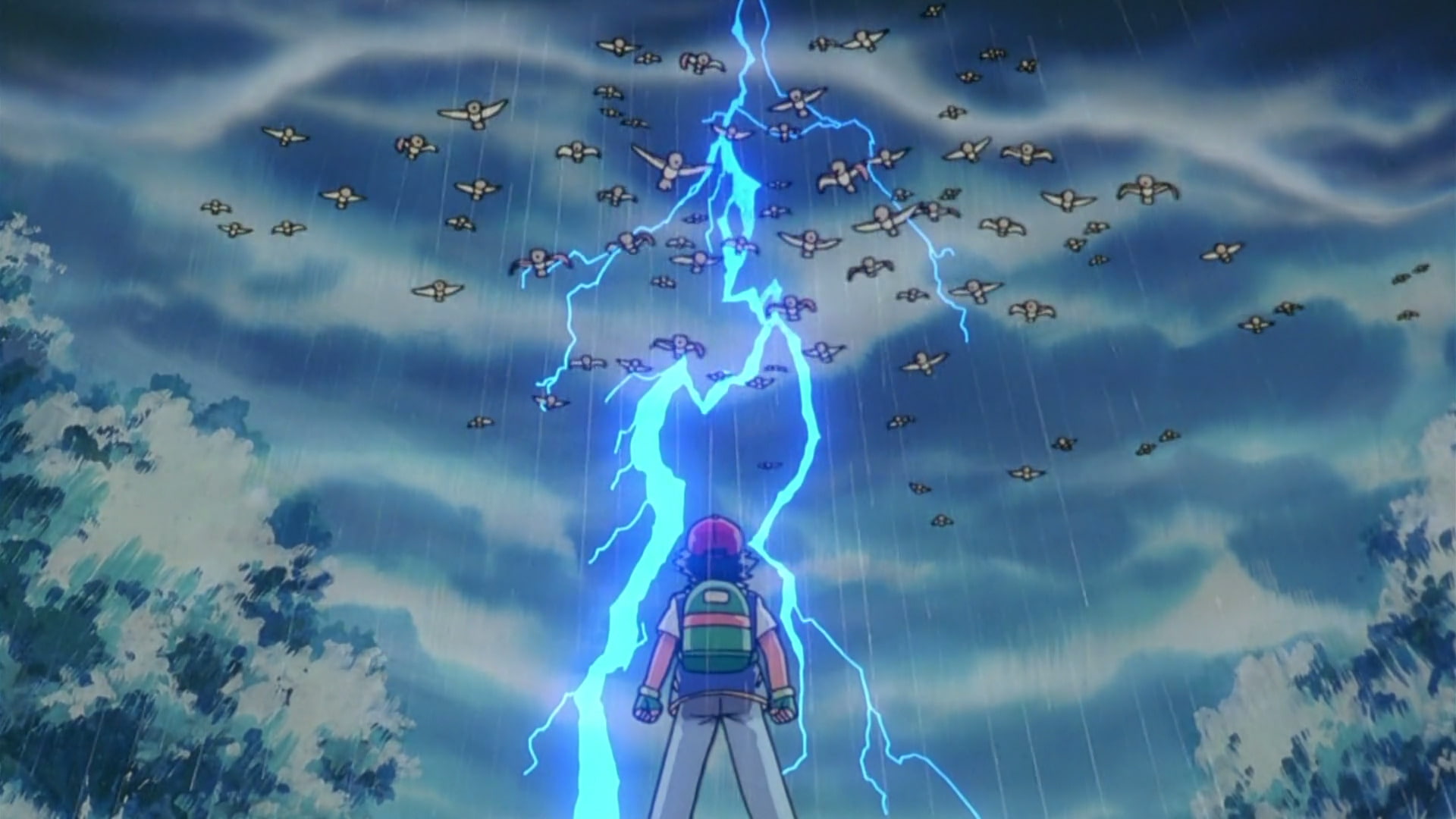 1080P, Ash (Pokémon), Pokémon, Spearow (Pokémon), HD Wallpaper