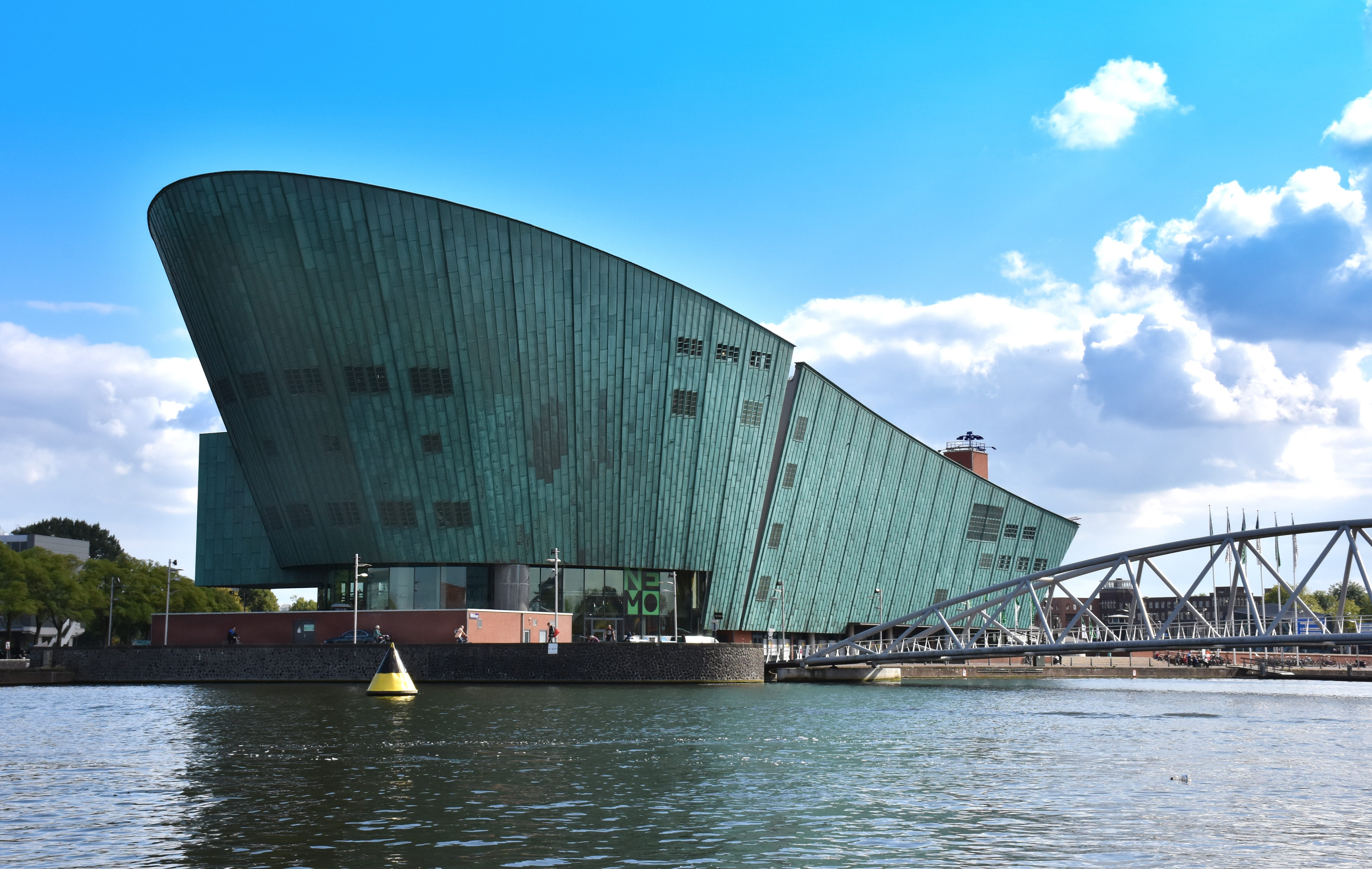 near, sky, architecture, technology, built structure, city, cloud - sky, arts culture and entertainment, transportation, modern, day, netherlands, building, HD Wallpaper