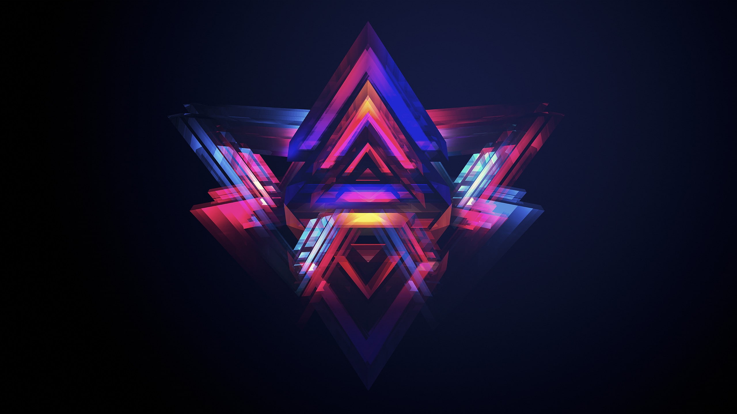 Facets, 2K, Justin Maller, abstract, HD Wallpaper