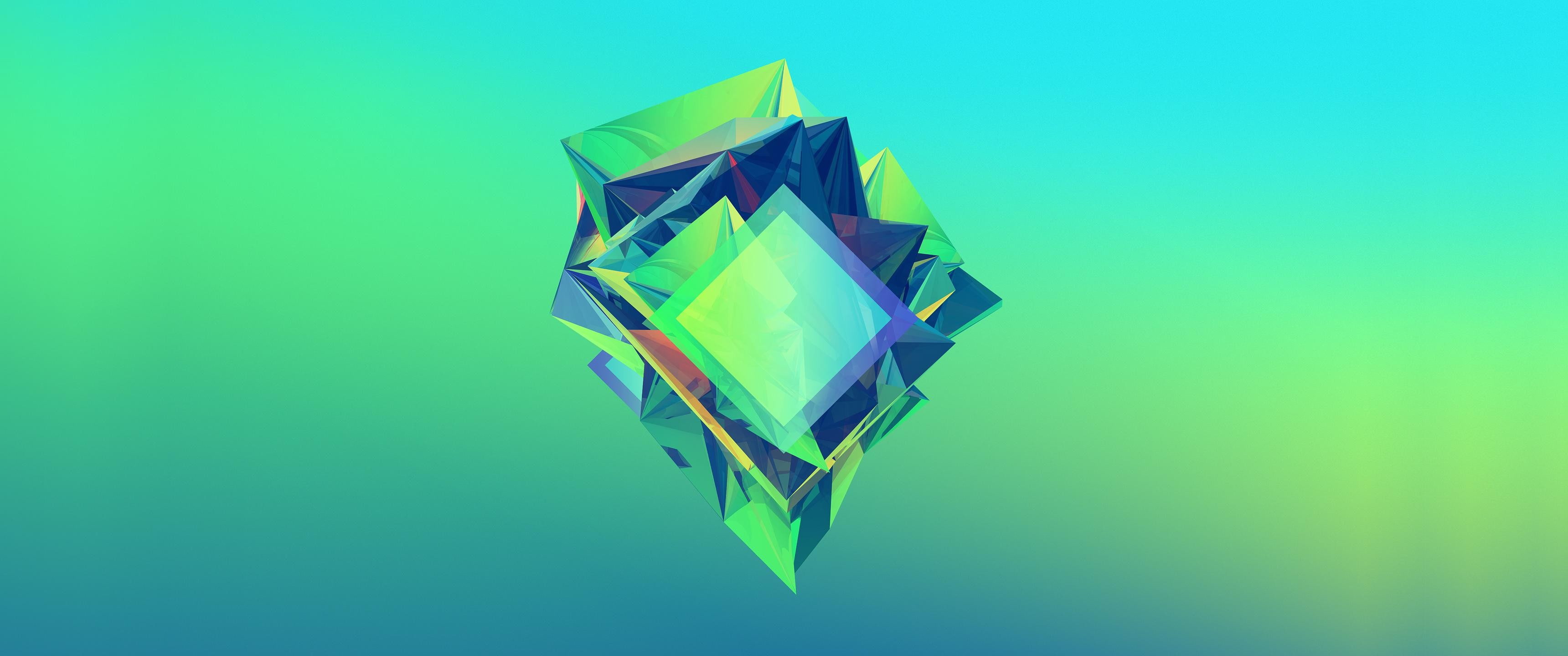 Facets, 2K, abstract, Justin Maller, HD Wallpaper