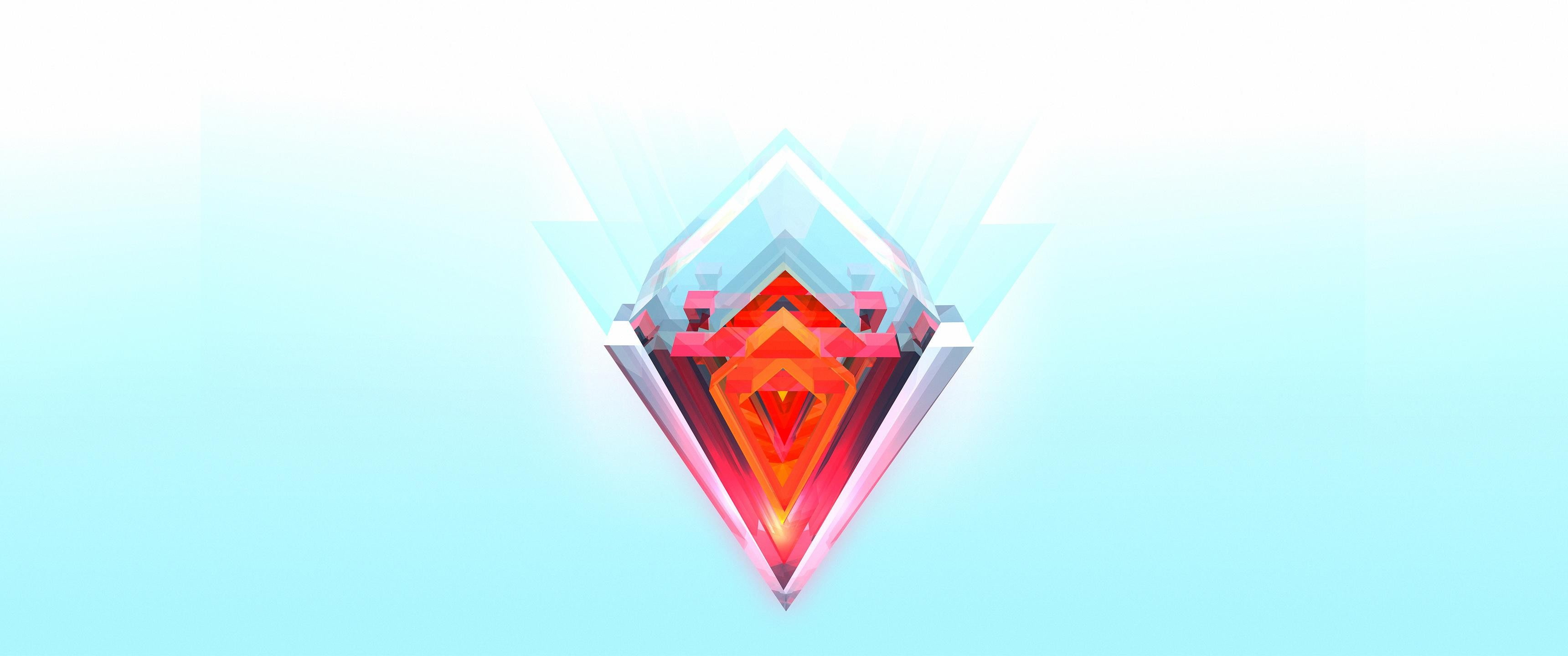 2K, Justin Maller, abstract, Facets, HD Wallpaper