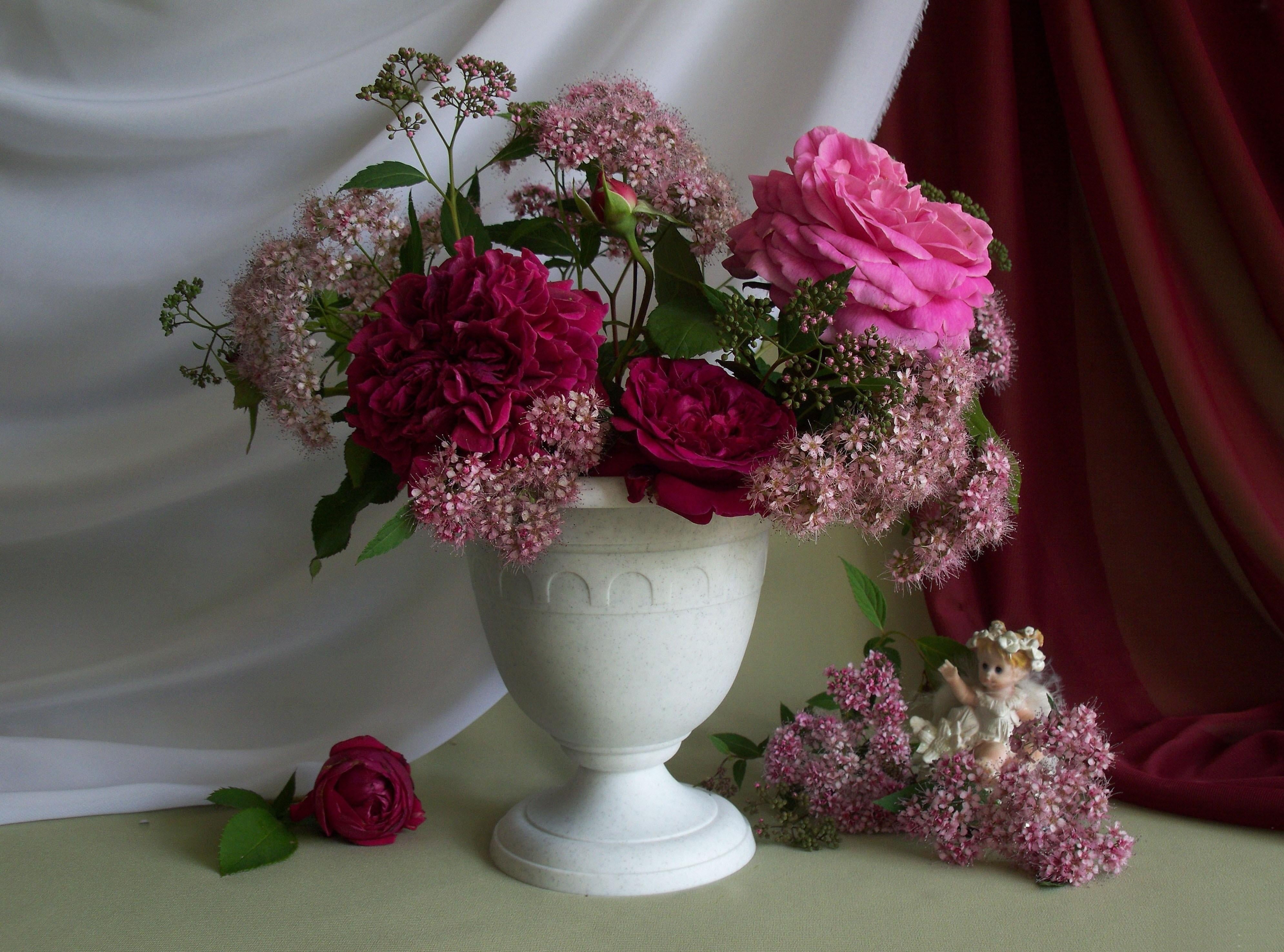 celebration, rose - Flower, flower Head, vulnerability, fabric, decoration, romance, arrangement, bunch of flowers, nature, angel, wedding, gift, bouquet, HD Wallpaper