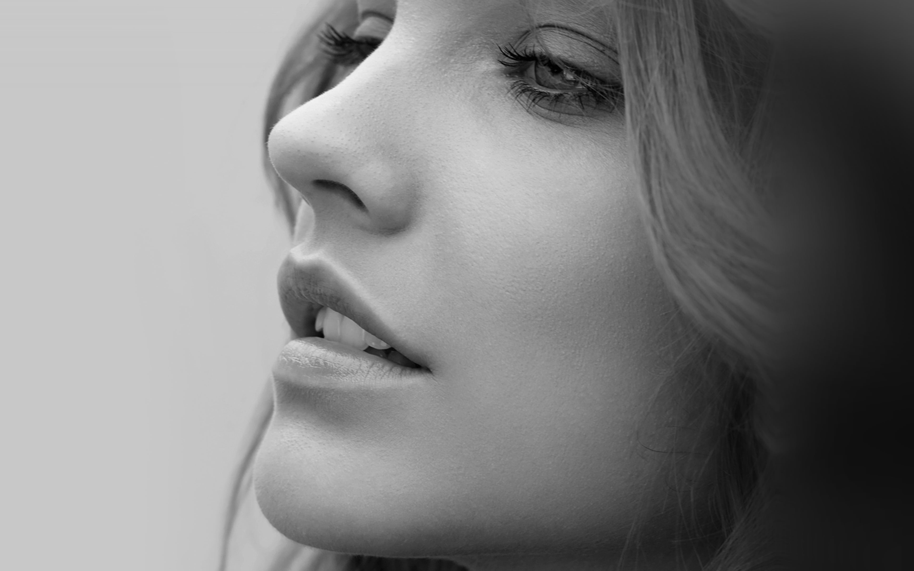 young adult, beautiful people, headshot, human lips, portrait, body part, profile view, contemplation, adult, fashion, hairstyle, young women, palvin, indoors, HD Wallpaper
