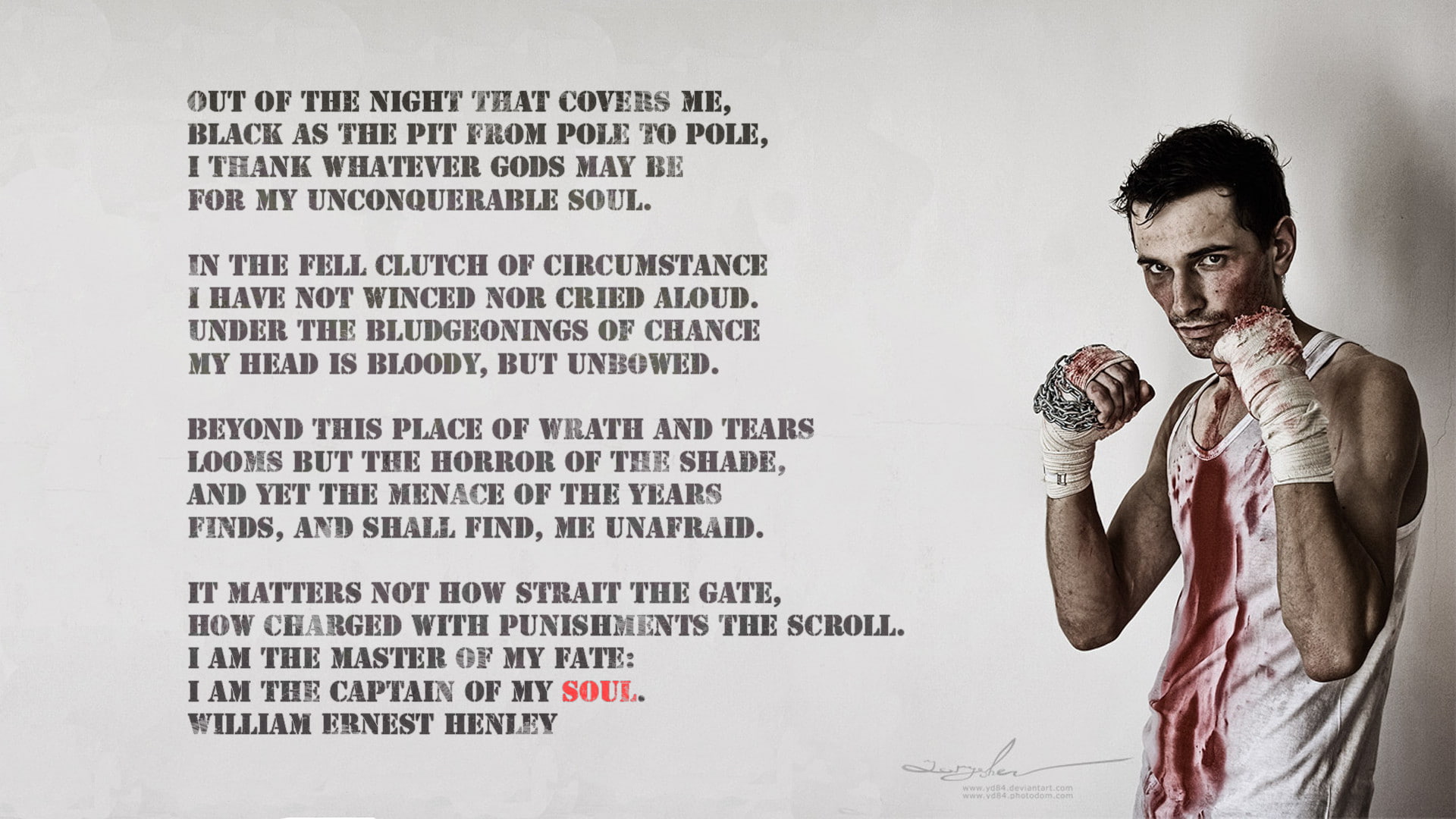 1080P, boxing, men, Dark, fight, males, sports, blood, statements, text, quotes, HD Wallpaper