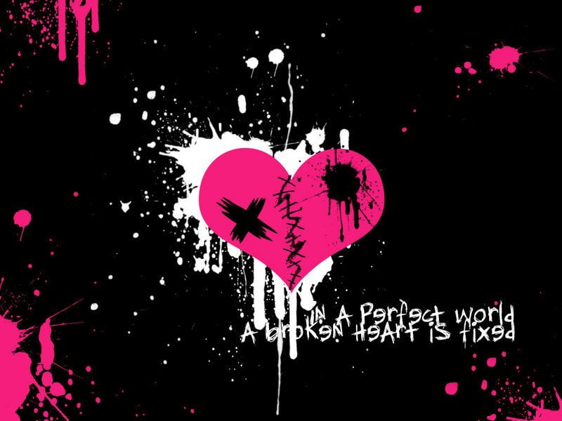 heart Shape, emotion, shape, Love, creativity, backgrounds, romance, Statement, no People, symbol, indoors, black background, text, pink color, decoration, HD Wallpaper