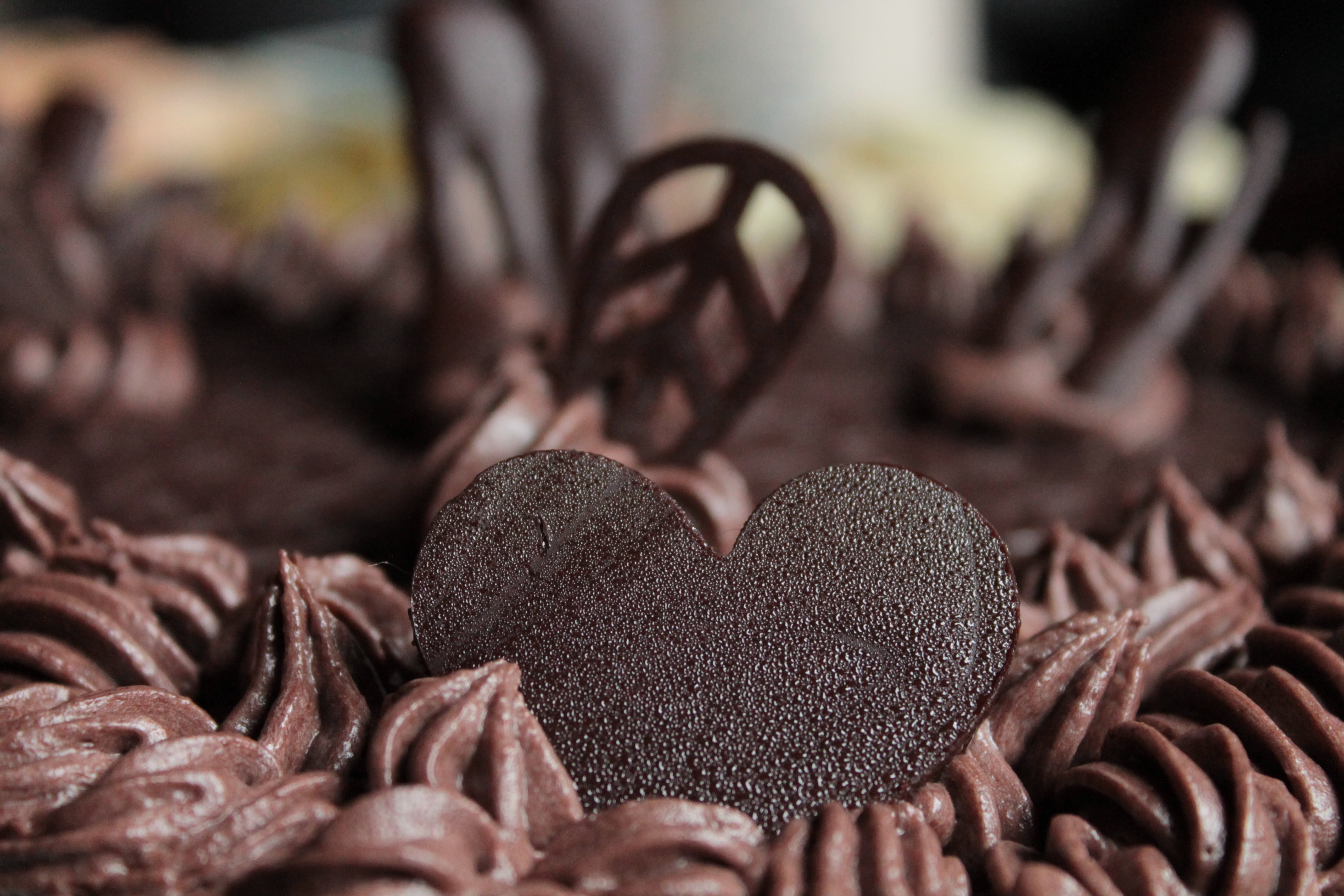 cream, sweet food, heart Shape, chip, caffeine, large group of objects, brown, scented, chocolate, focus on foreground, seed, bean, emotion, romance, freshness, HD Wallpaper