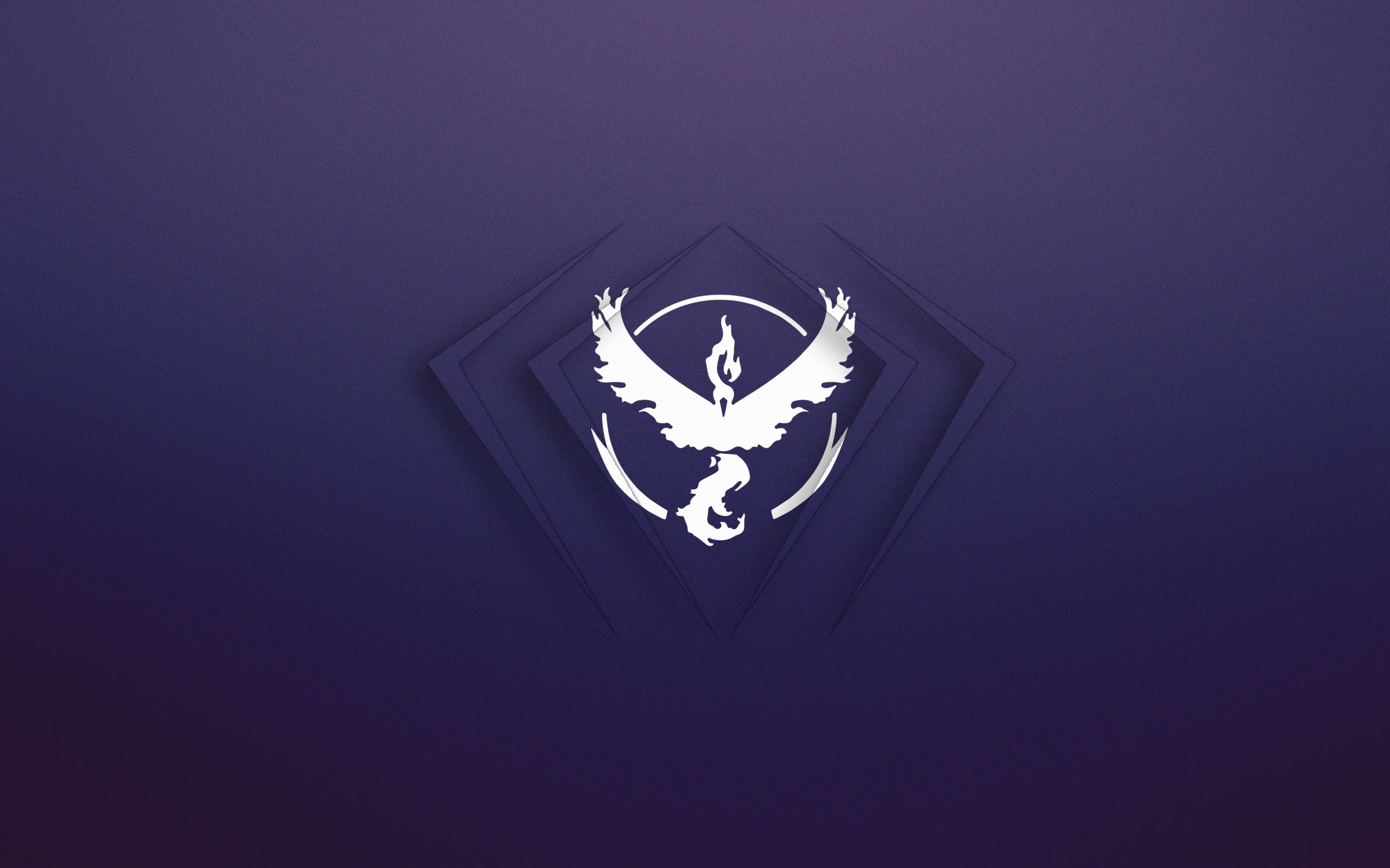 2K, white, Purple, minimalism, Pokemon Go, Team Valor, HD Wallpaper