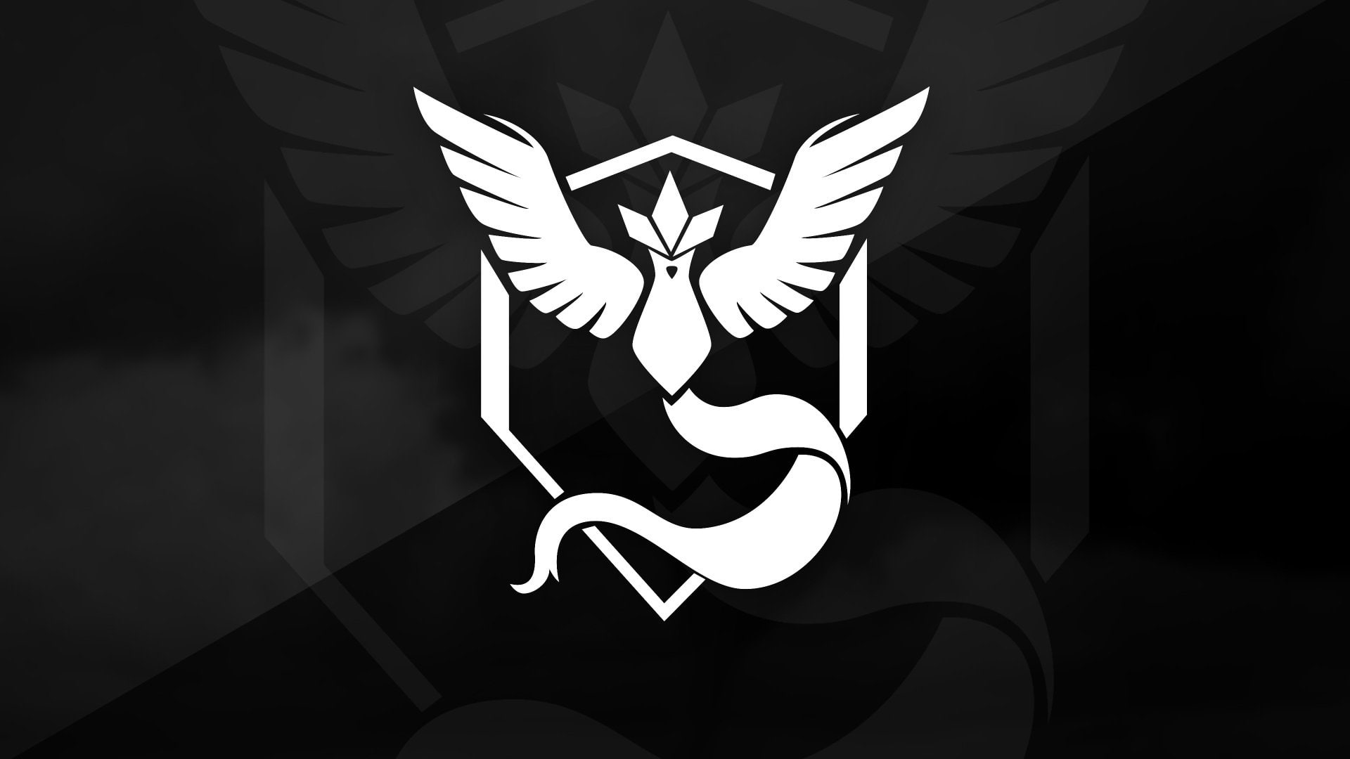 Pokemon Go, Team Mystic, Black and White, Pokémon GO, Pokémon, 1080P, HD Wallpaper