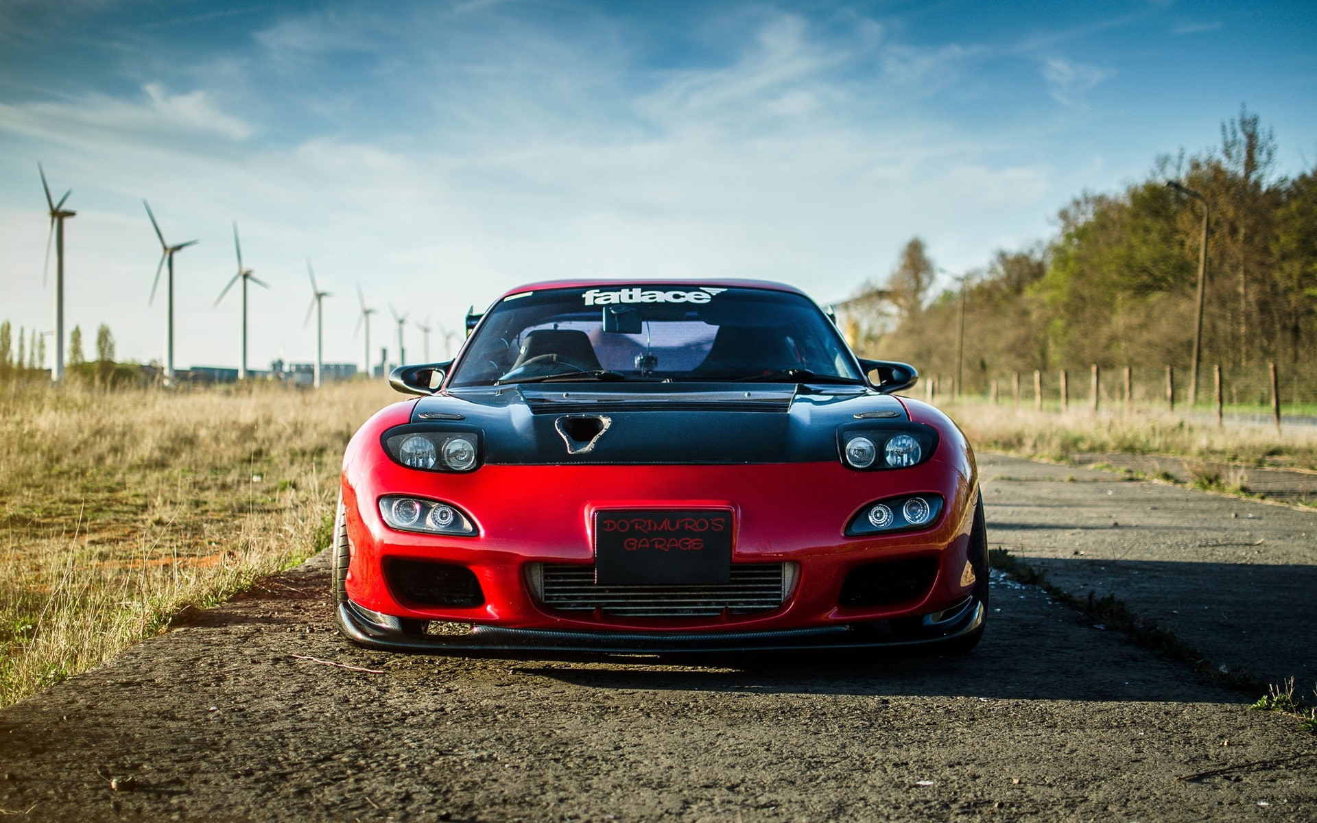Mazda, View, rx, black, Car, Front, 1080P, Red, Sport, HD Wallpaper