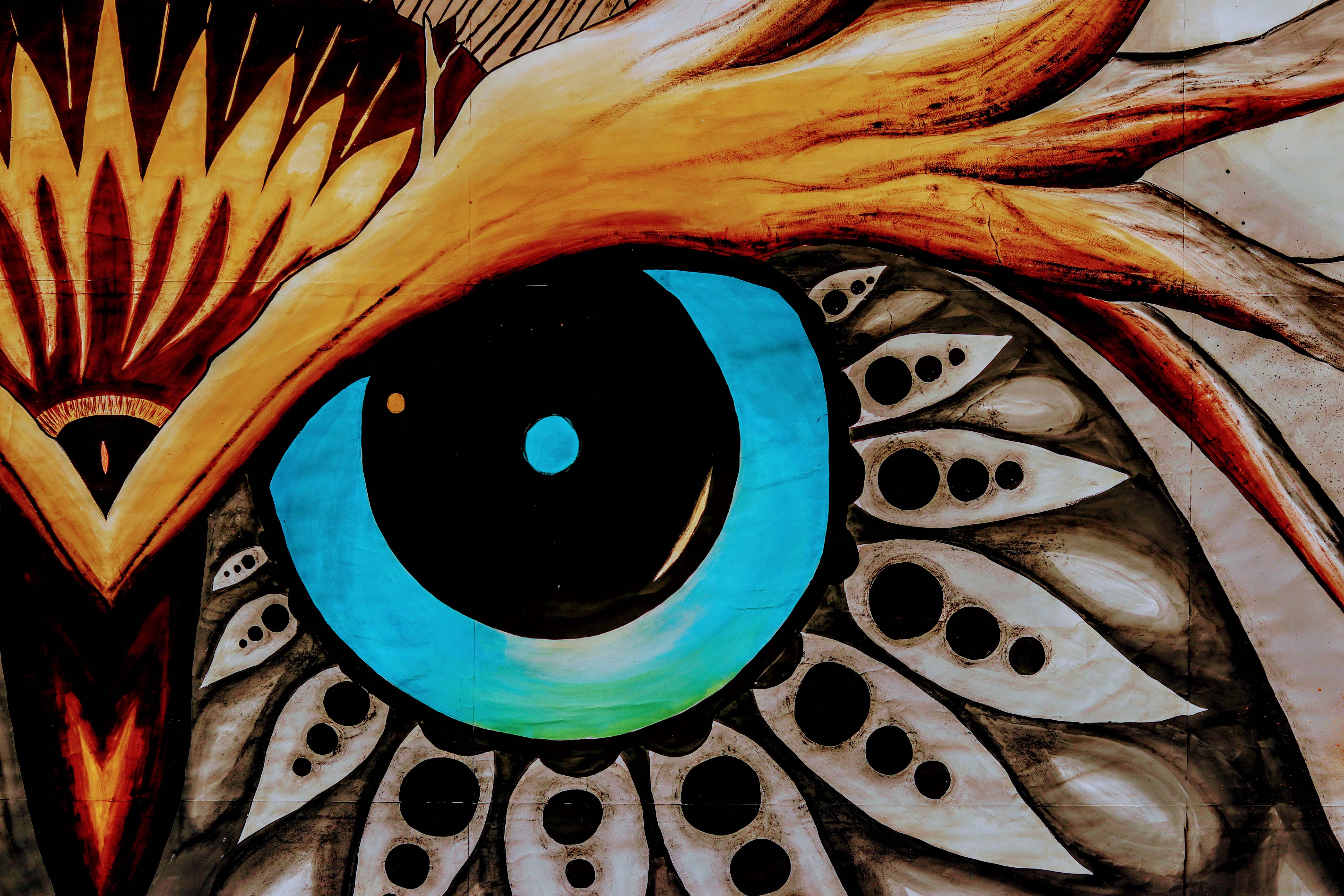 animal, close-up, pattern, mosaic, streets, tile, dragon, 5K, graphics, backgrounds, art and craft, flower, painting, art, ornament, stained glass, graffiti, HD Wallpaper