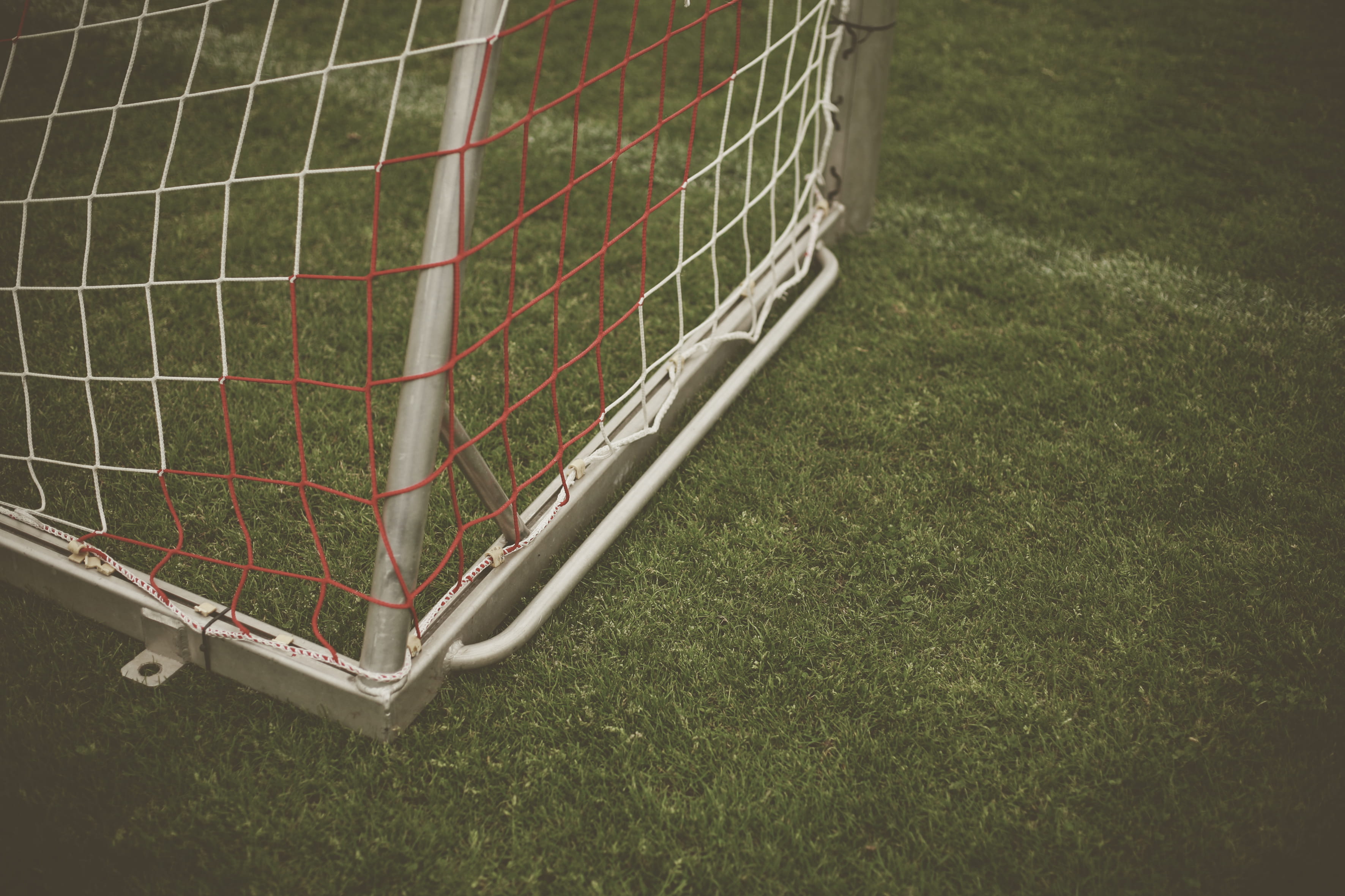 den, soccer, field, outdoors, day, coat, overcoat, playground, football, aluminium, play area, park, playing field, scoreboard, grass, team sport, absence, HD Wallpaper