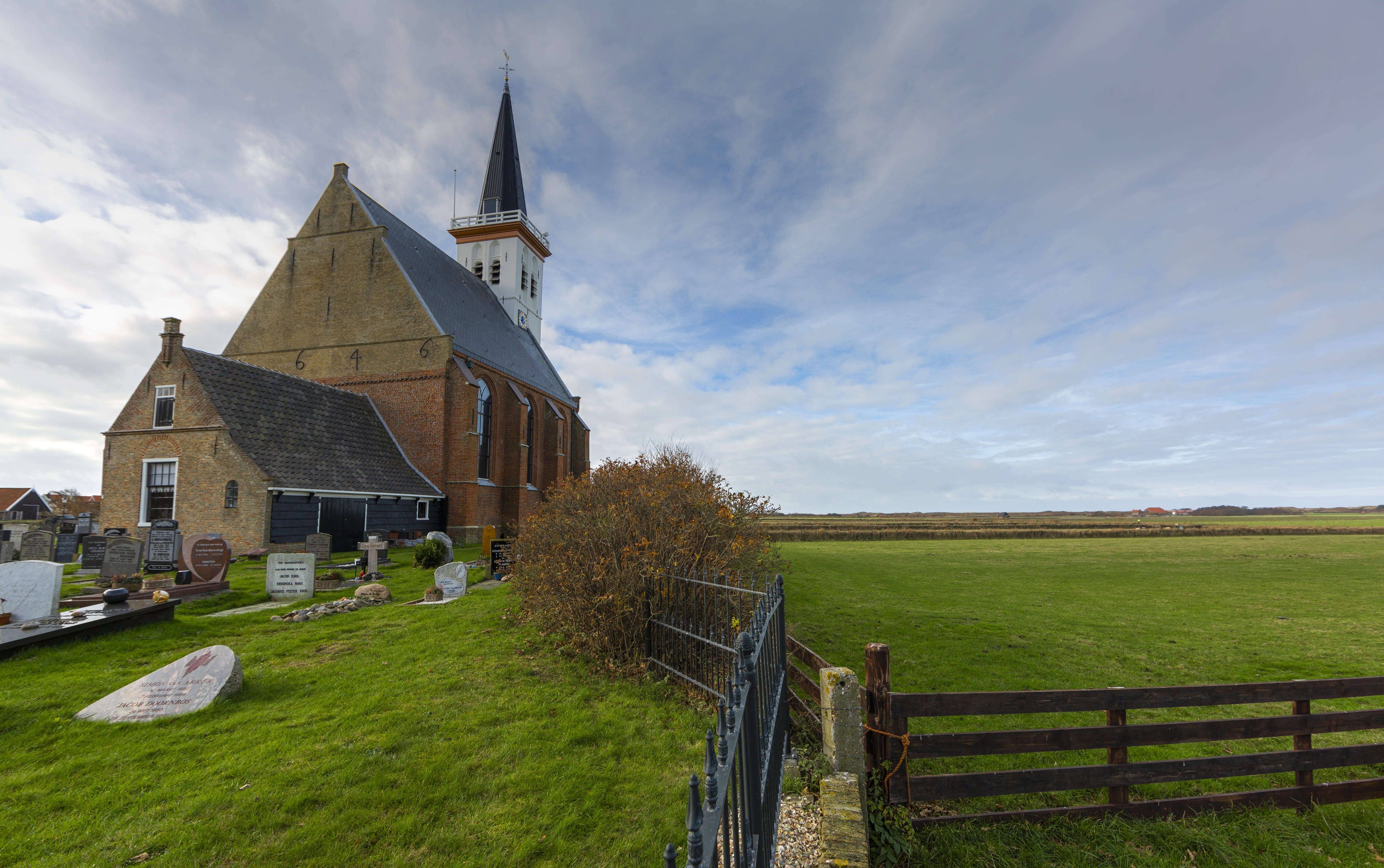 spire, plant, place of worship, furniture, spirituality, steeple, cloud - sky, grass, sky, environment, house, railing, rural, field, land, architecture, HD Wallpaper