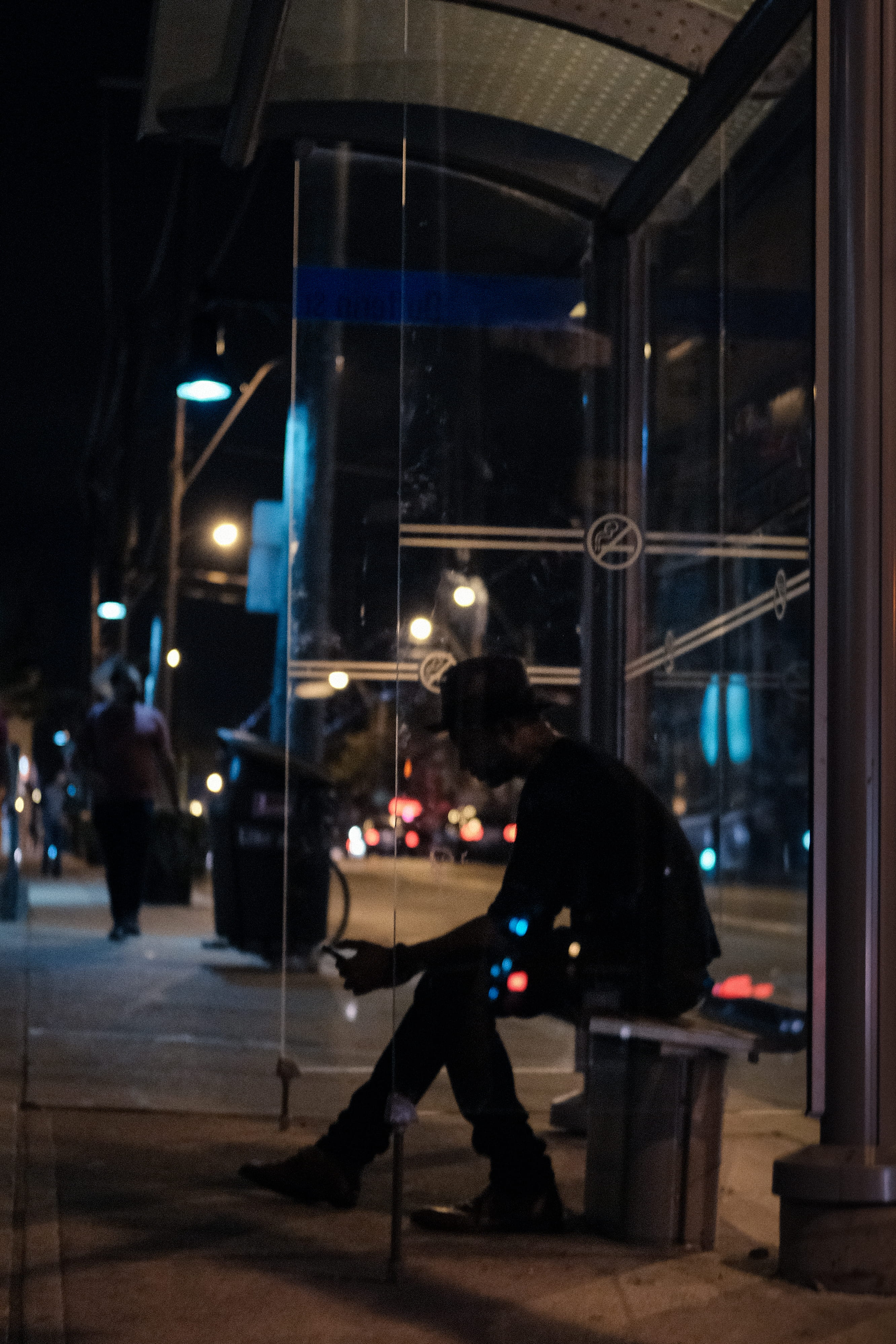 ttc, illuminated, waiting, built structure, adult, canada, transit, bus stop, city life, men, glass - material, leisure activity, city, outdoors, real people, Phone HD Wallpaper