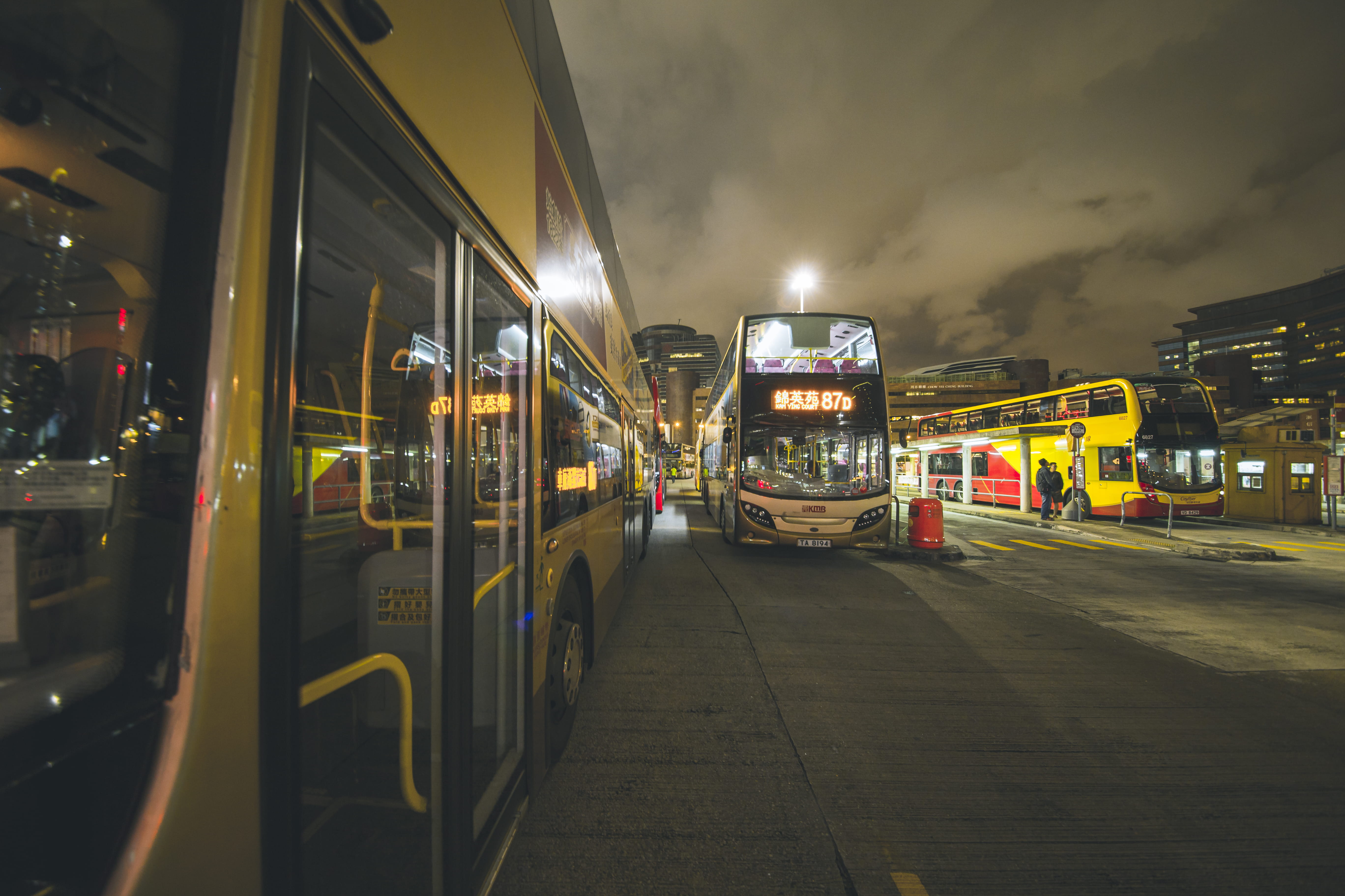 5K, rail transportation, sky, street, mode of transportation, nature, transportation, building exterior, traffic, bus stop, stop, road, vehicles, no people, HD Wallpaper
