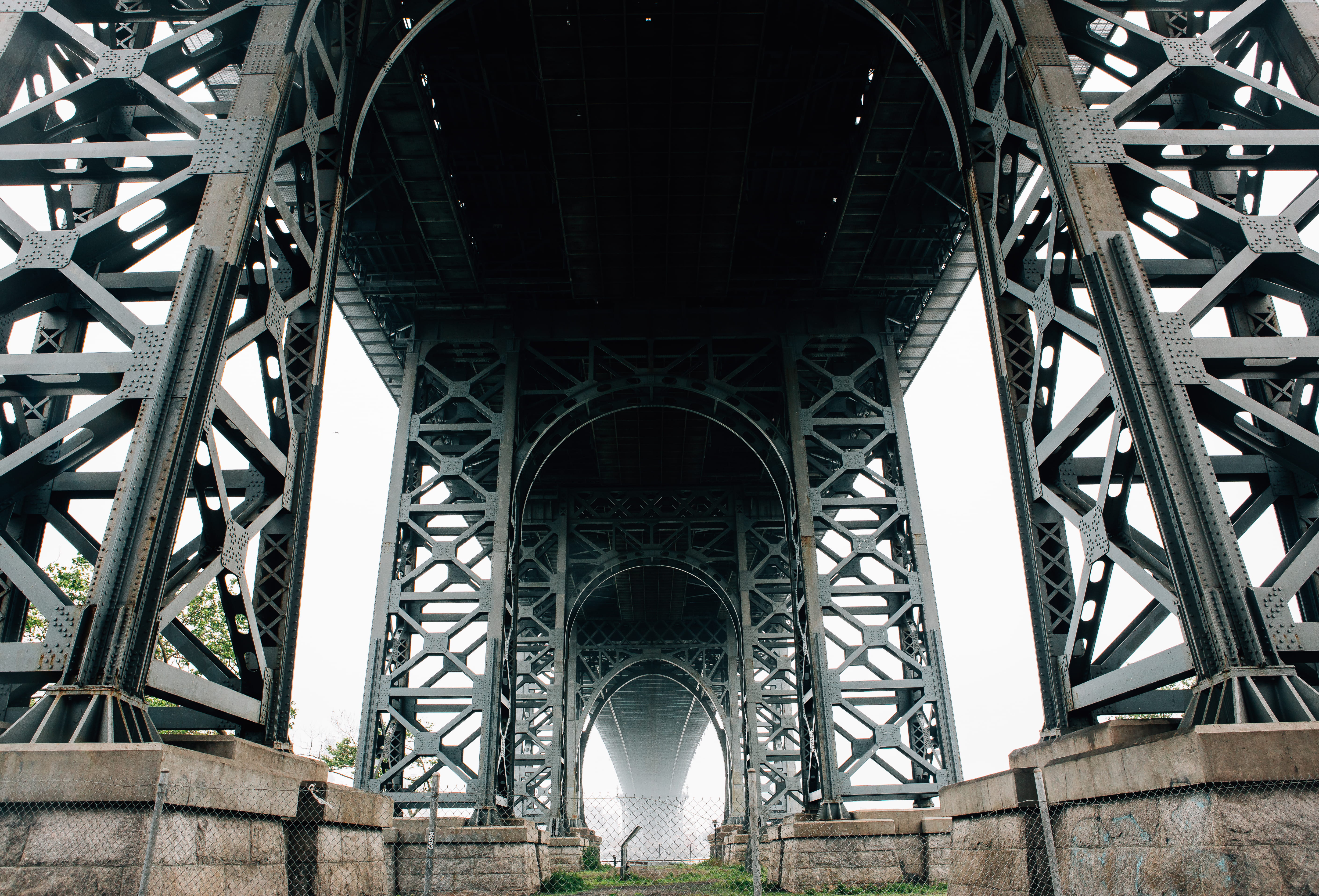 architecture, arch, connection, no people, building exterior, built structure, brooklyn, architectural column, nyc, 5K, travel destinations, girder, travel, HD Wallpaper