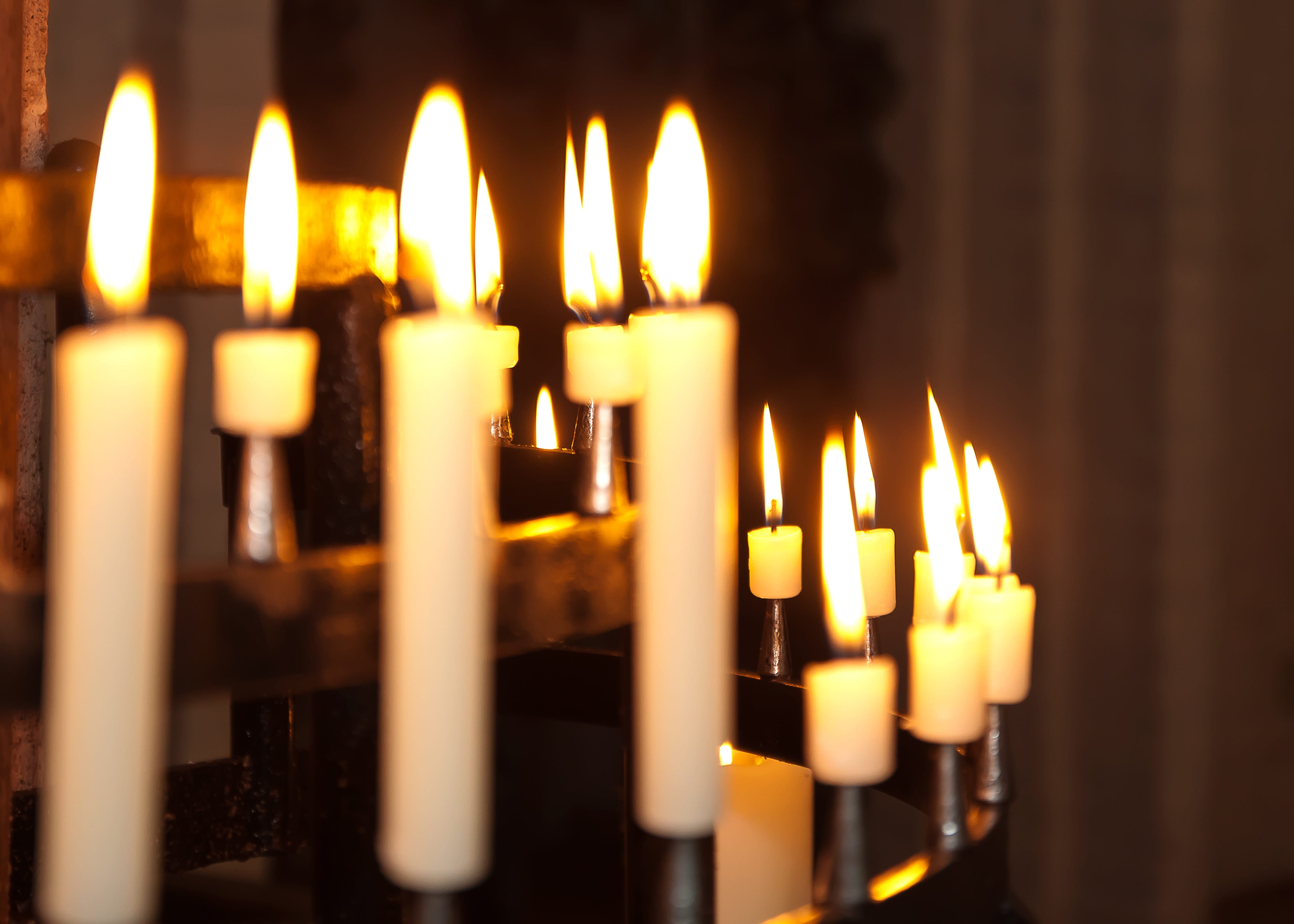 flame, architecture, nature, religion, priest, god, burning, stained glass, lights, glass window, steeple, lighted, bell, prayer, fire, illuminated, candles, HD Wallpaper