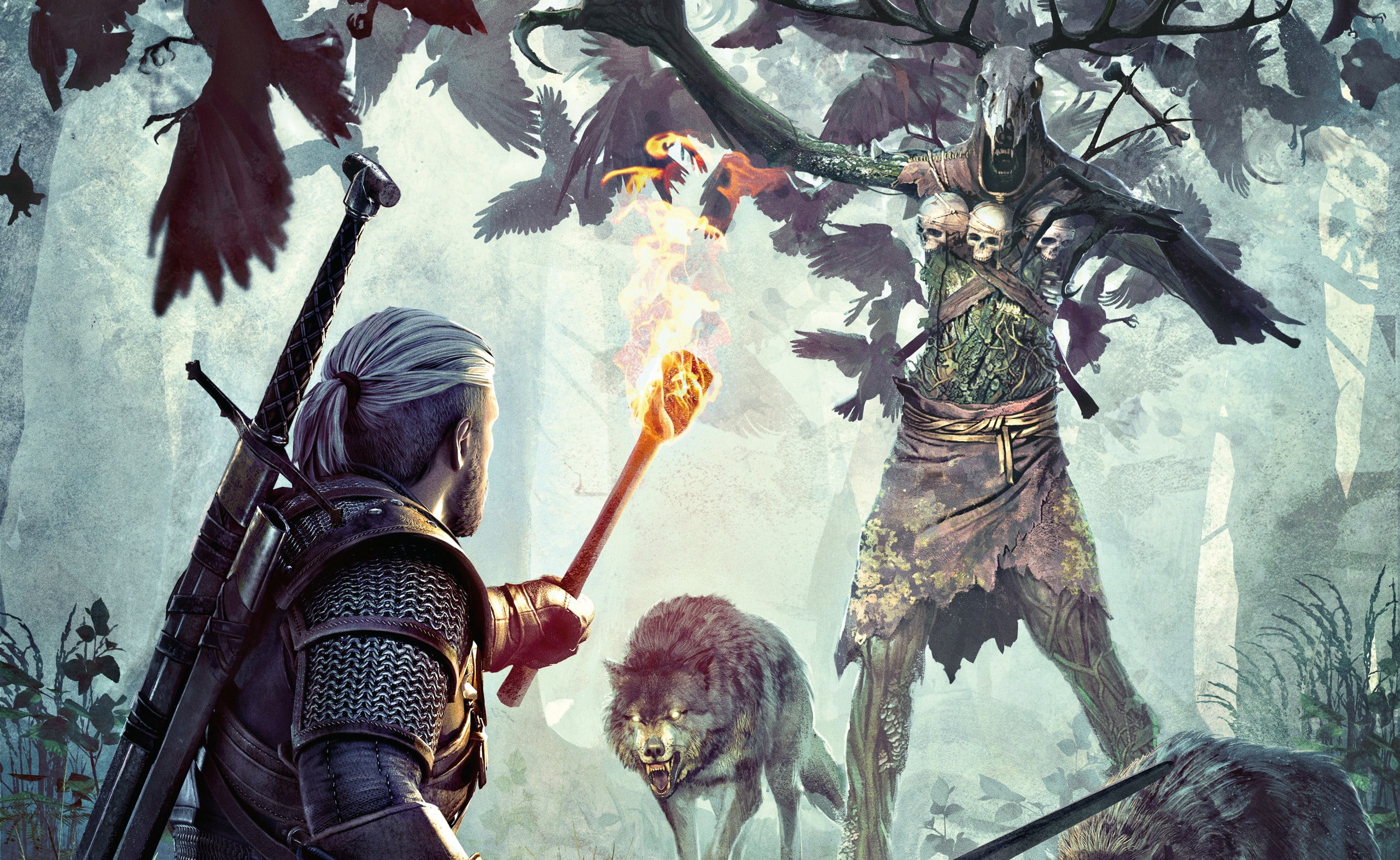 creativity, people, sculpture, animal wildlife, outdoors, group of people, men, The Witcher 3: Wild Hunt, mmorpg, human representation, architecture, group, HD Wallpaper