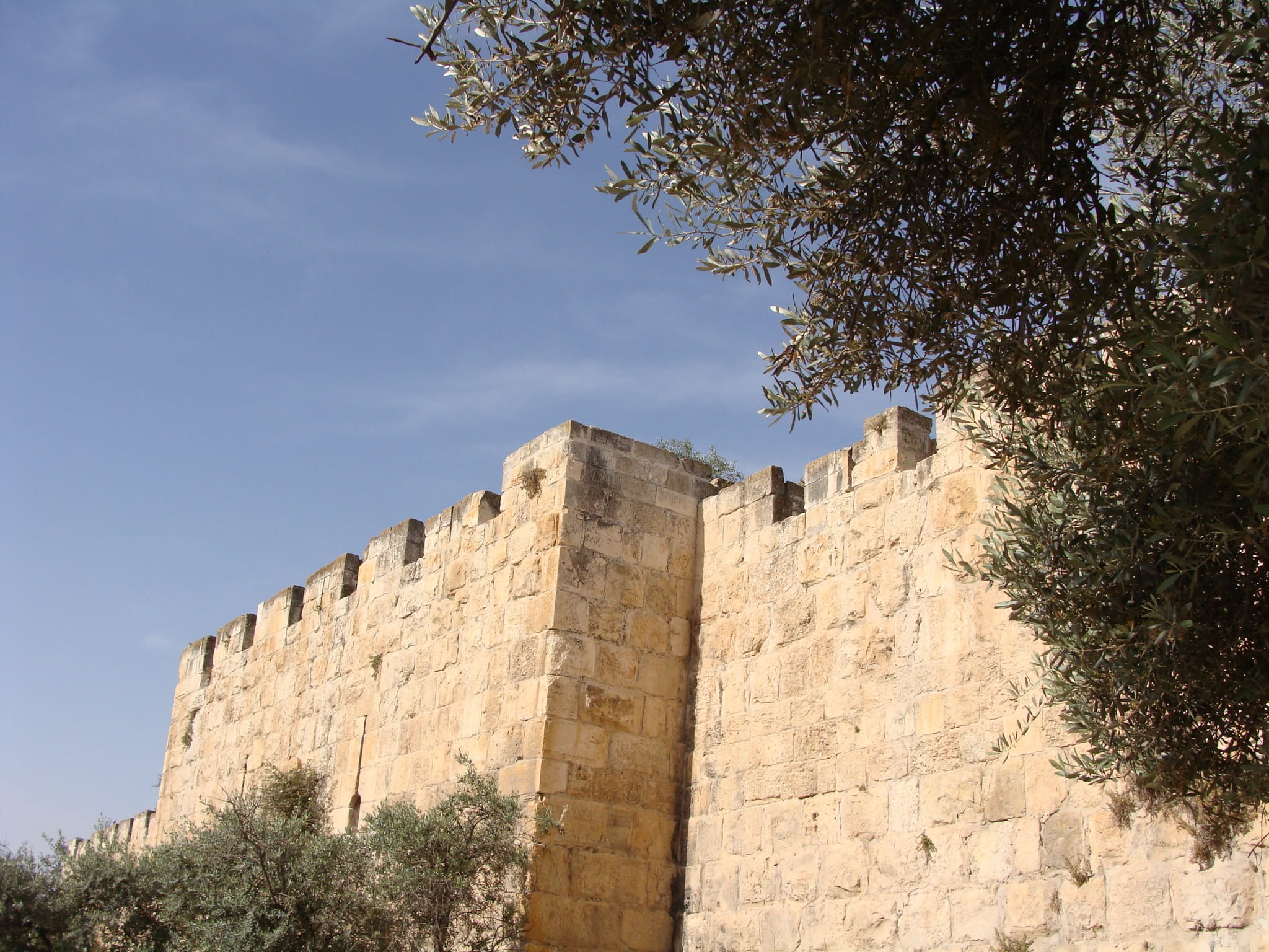 sky, wailing, stone, ancient civilization, stone wall, tree, building exterior, architecture, no people, castle, wall, the past, 1080P, plant, travel destinations, HD Wallpaper