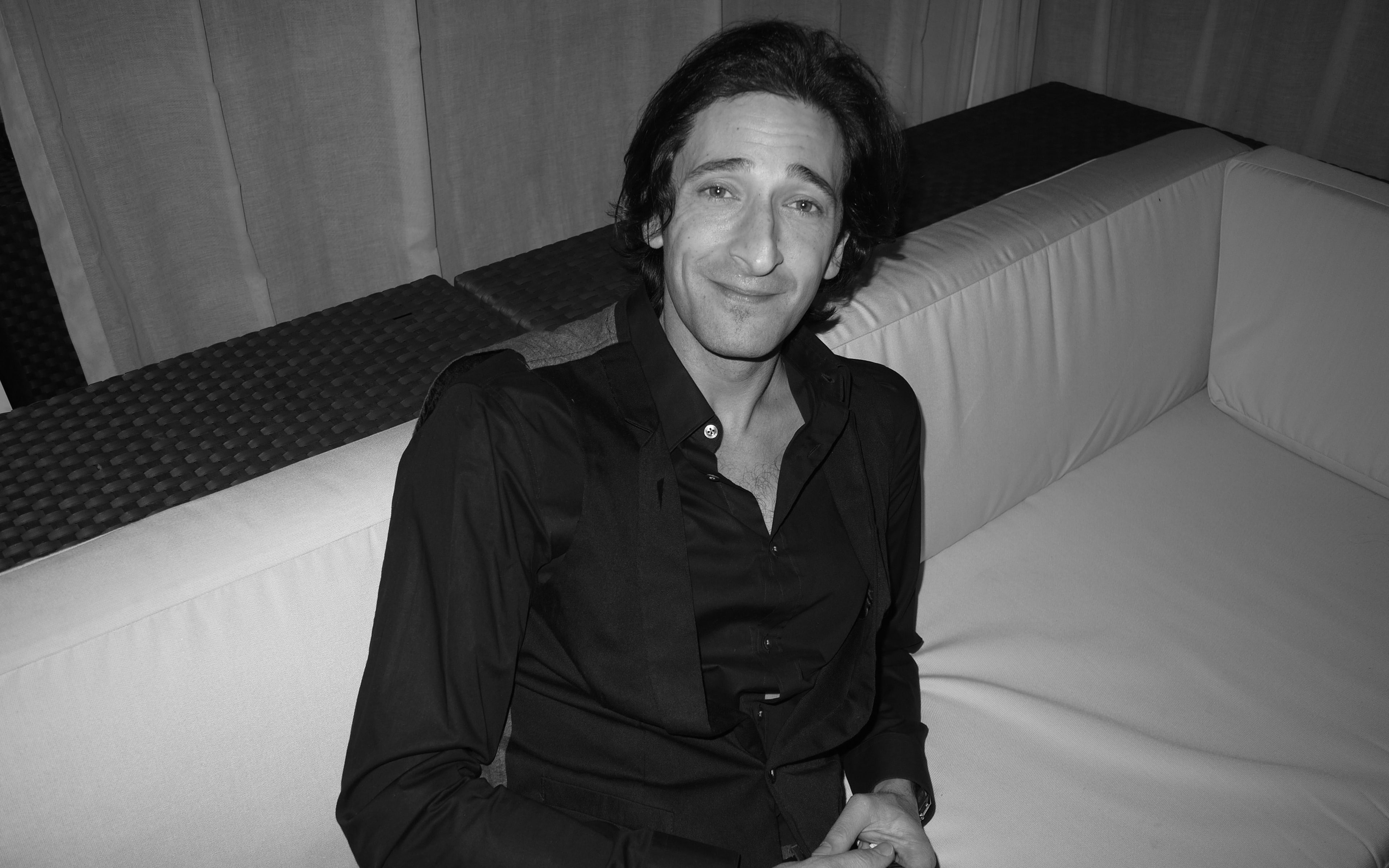 4K, brody, adrien, photoshoot, white, black, HD Wallpaper