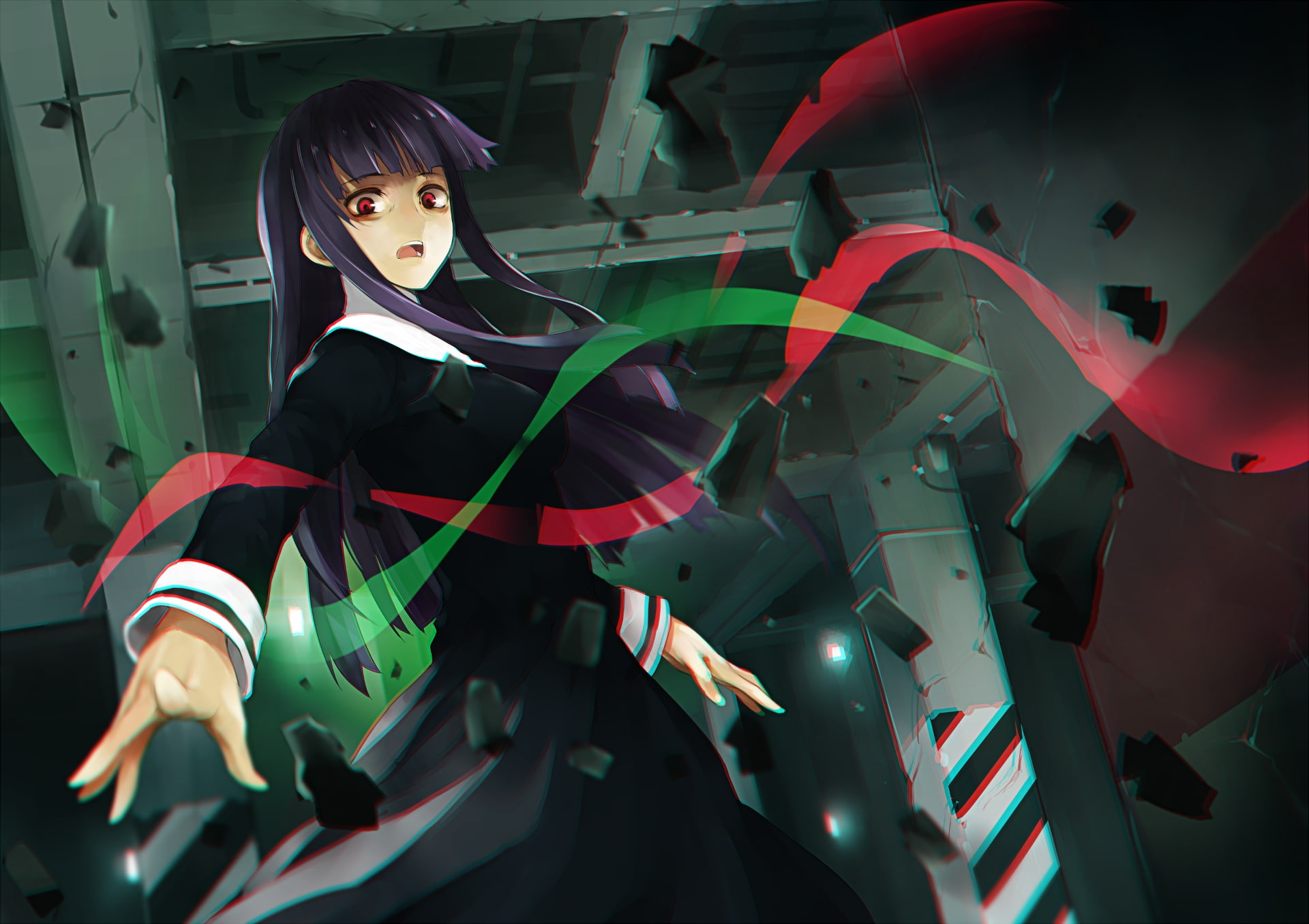 1080P, Asagami Fujino, anime girls, Kara no Kyoukai, HD Wallpaper