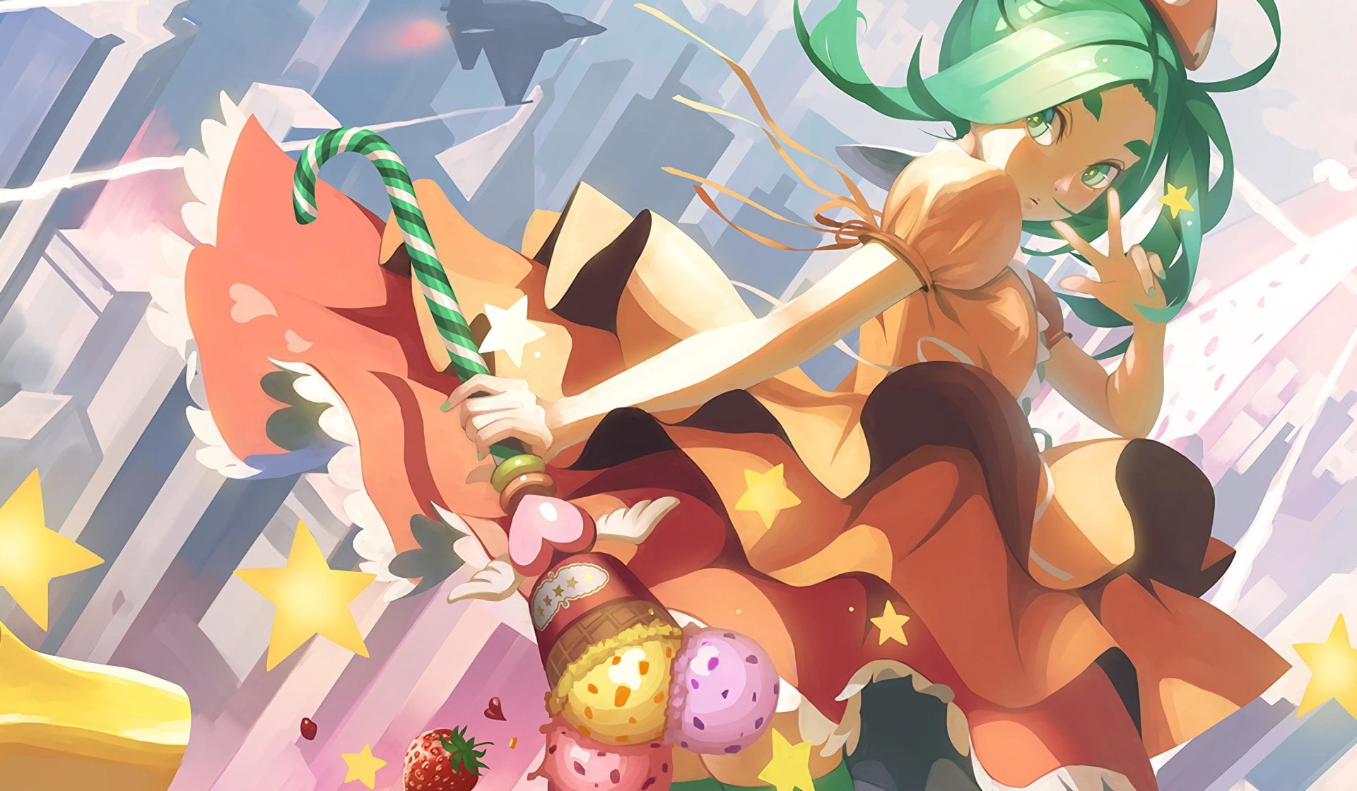 celebration, craft, large group of objects, multi colored, art and craft, Yotsugi Ononoki, no people, sunlight, sculpture, low angle view, variation, Tsukimonogatari, HD Wallpaper